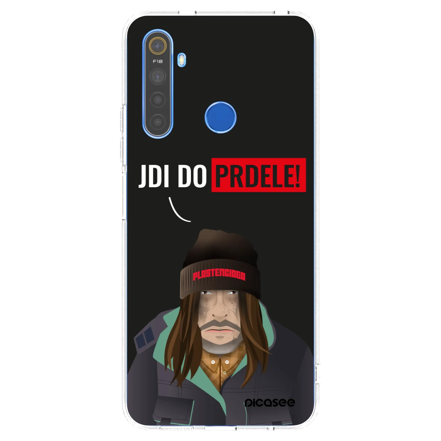 Picasee silikónový prehľadný obal pre Realme 5 - Bezďák