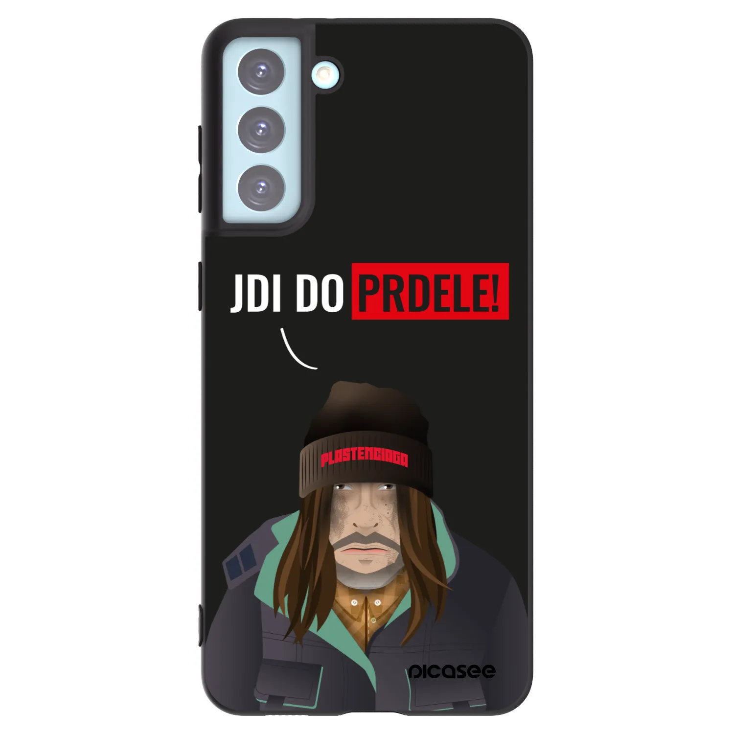 Picasee silikónový čierny obal pre Samsung Galaxy S21+ 5G G996F - Bezďák