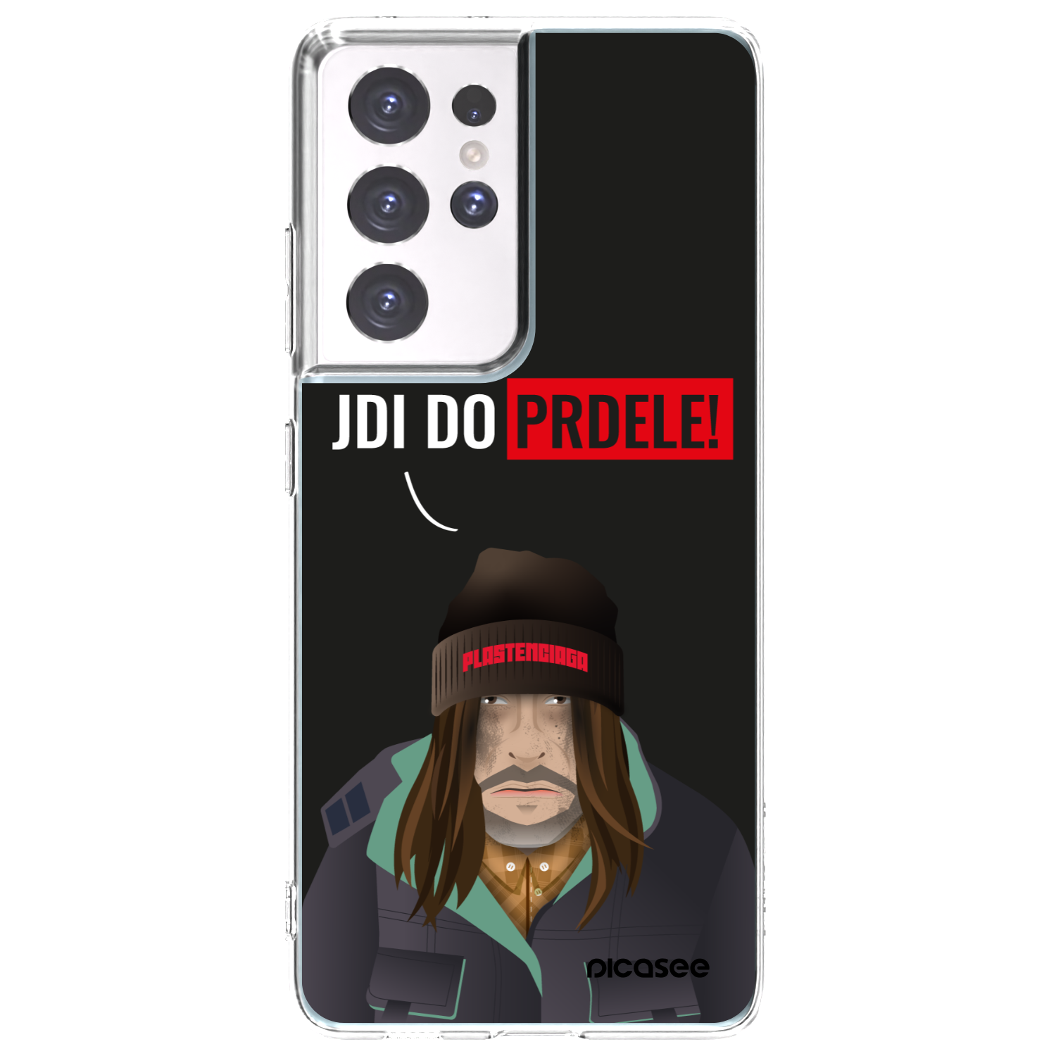 Picasee silikónový prehľadný obal pre Samsung Galaxy S21 Ultra 5G G998B - Bezďák