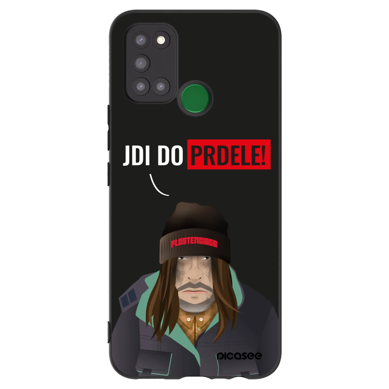 Picasee silikónový čierny obal pre Realme 7i - Bezďák