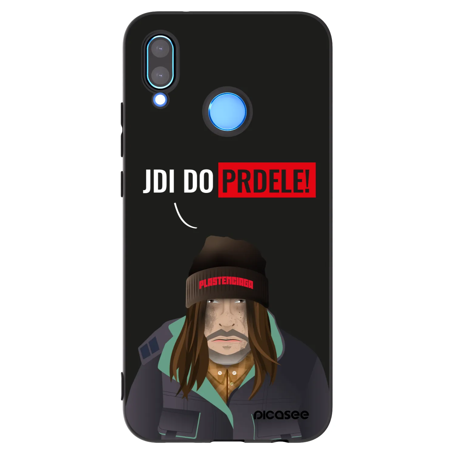 Picasee silikónový čierny obal pre Huawei P20 Lite - Bezďák