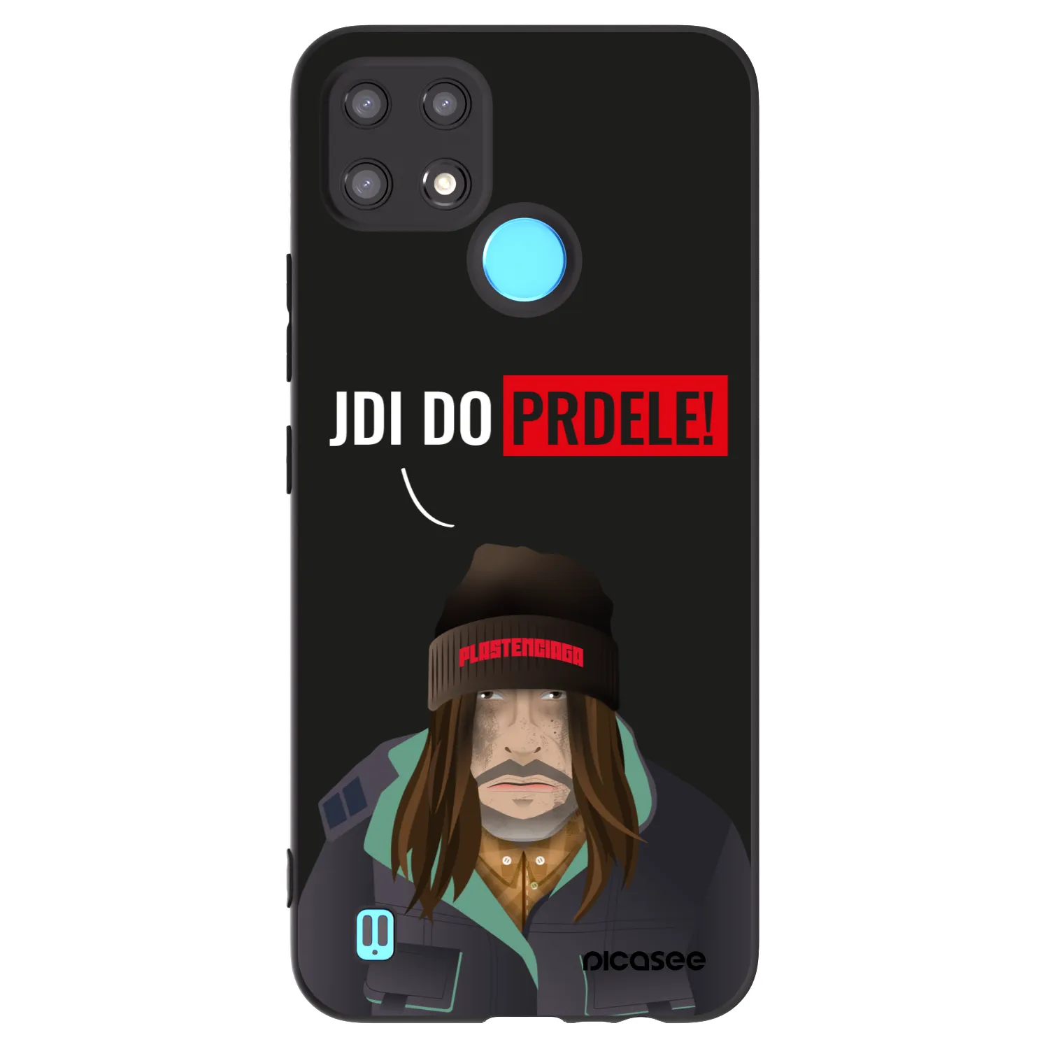 Picasee silikónový čierny obal pre Realme C21 - Bezďák