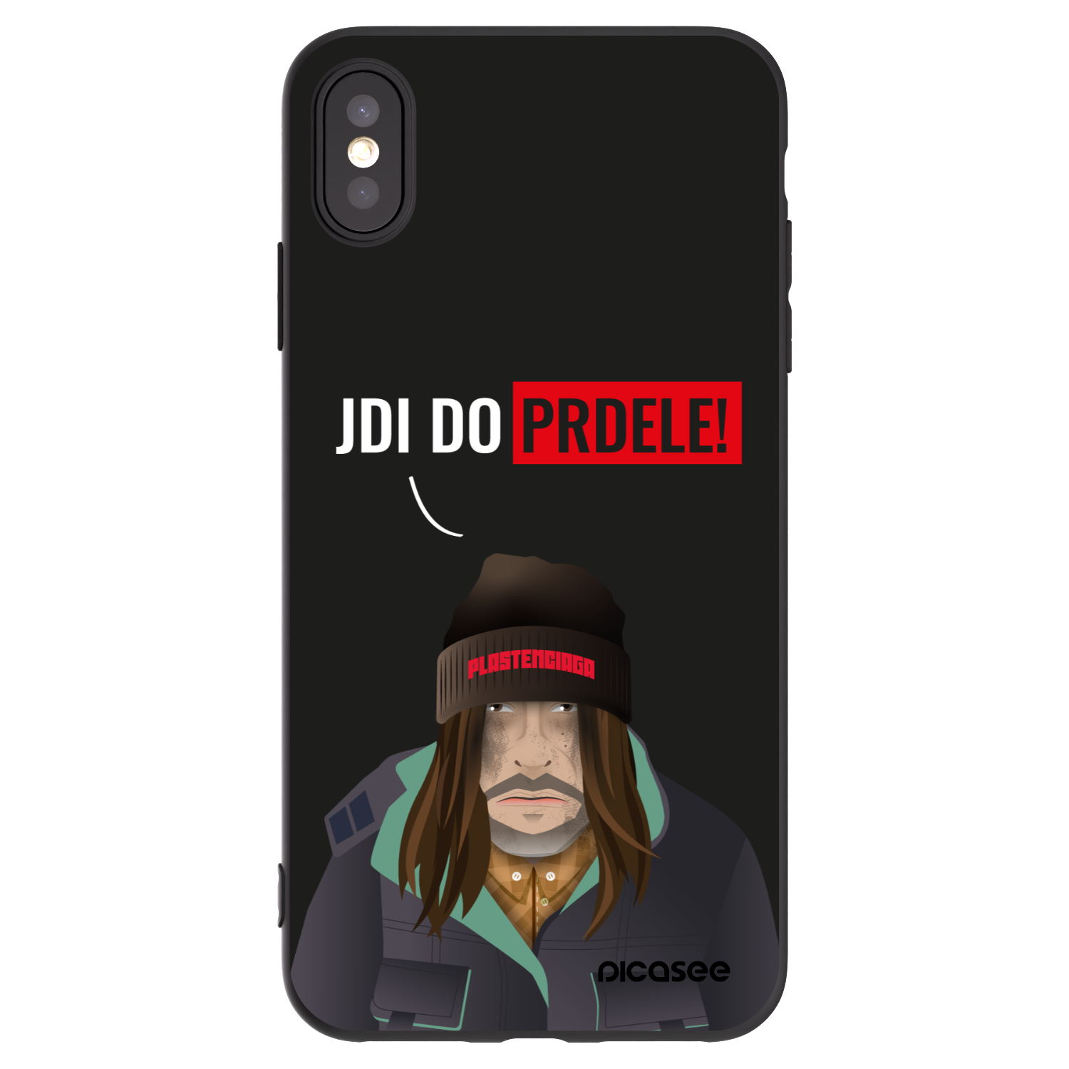 Picasee silikónový čierny obal pre Apple iPhone XS Max - Bezďák