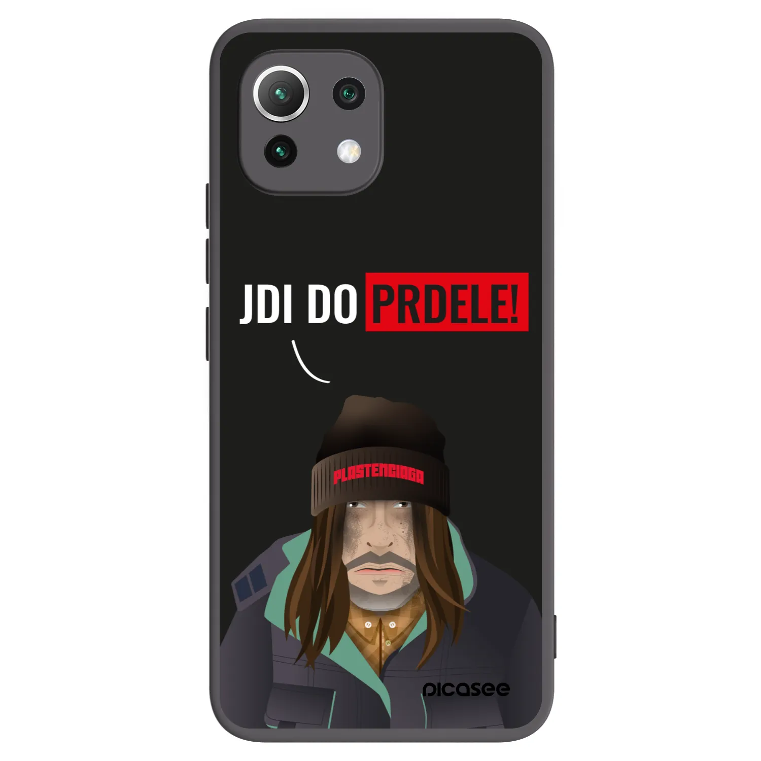 Picasee silikónový čierny obal pre Xiaomi 11 Lite 5G NE - Bezďák