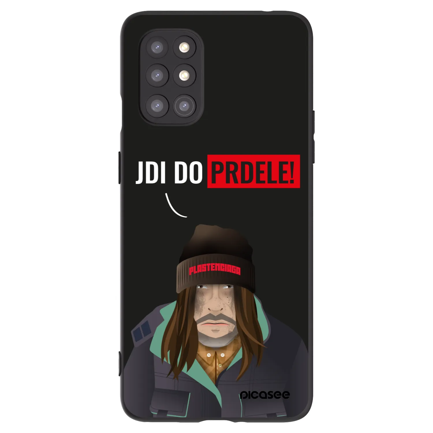 Picasee silikónový čierny obal pre OnePlus 8T - Bezďák