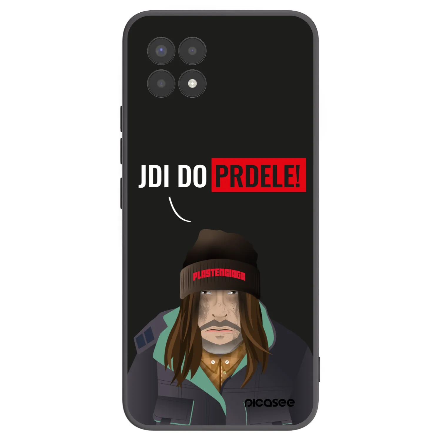 Picasee silikónový čierny obal pre Realme 8i - Bezďák