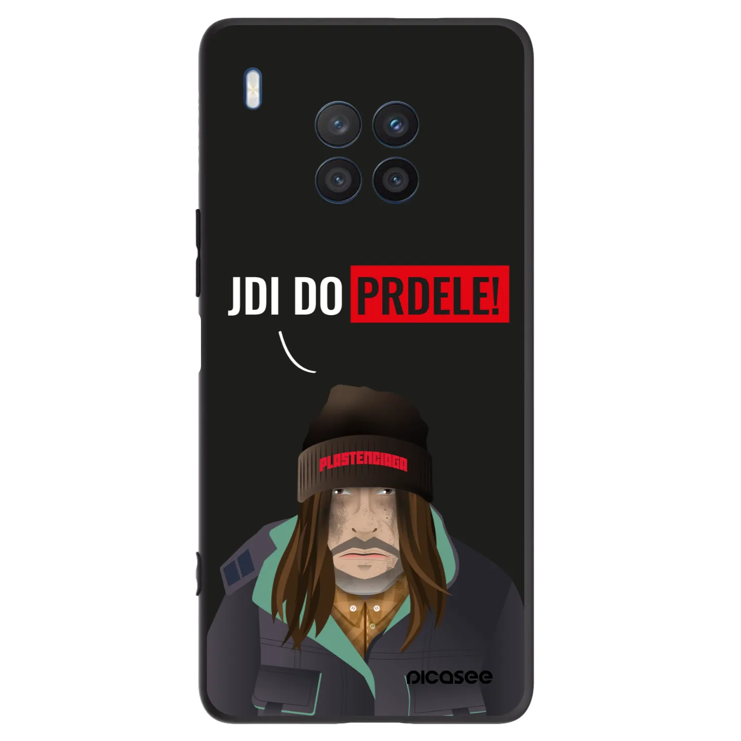 Picasee silikónový čierny obal pre Honor 50 Lite - Bezďák