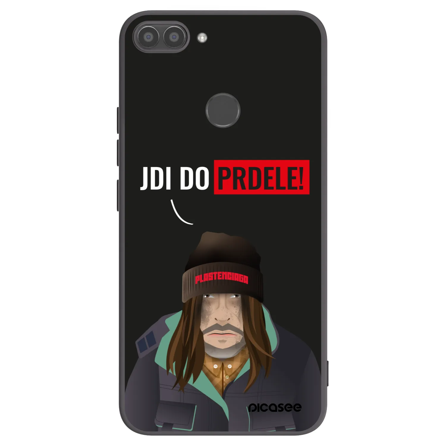 Picasee silikónový čierny obal pre Huawei P Smart - Bezďák