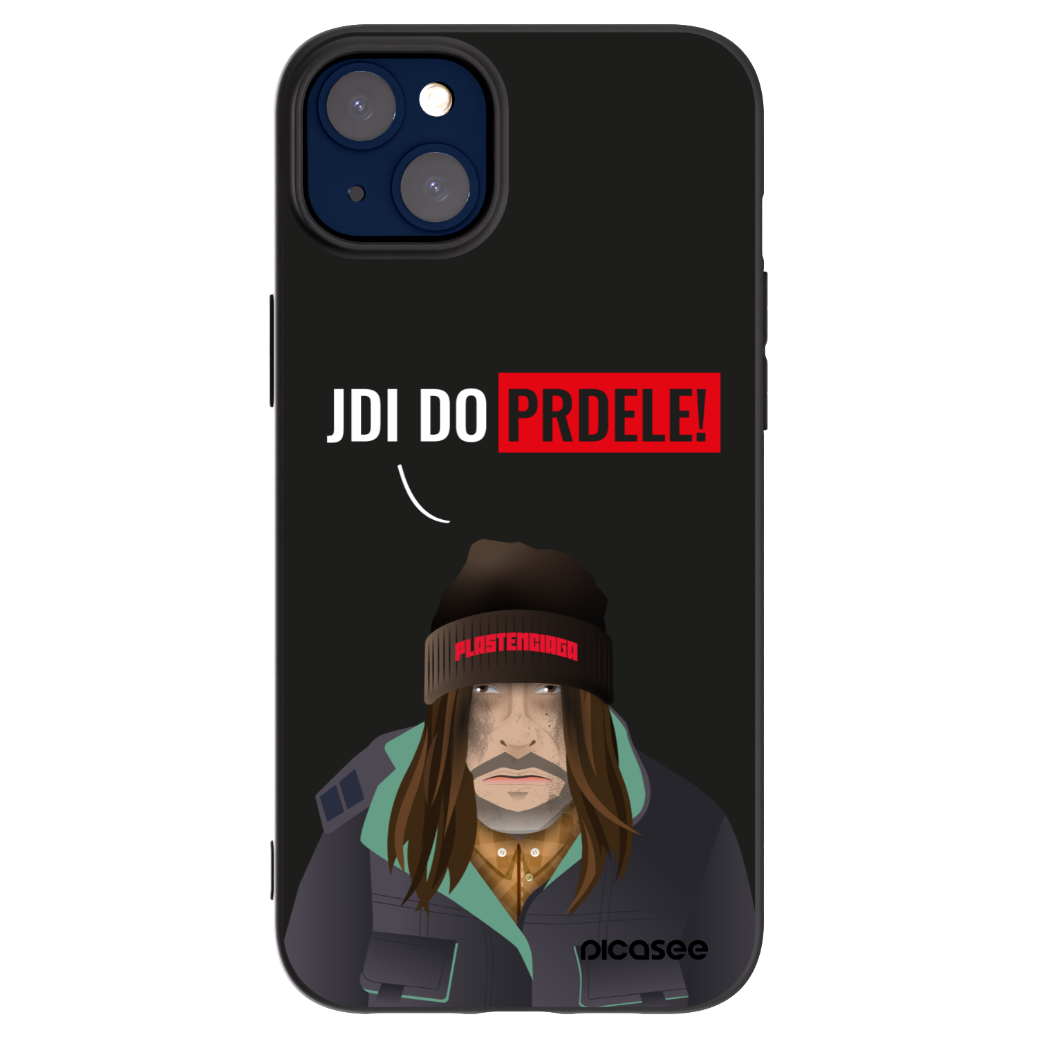 Picasee silikónový čierny obal pre Apple iPhone 14 Plus - Bezďák