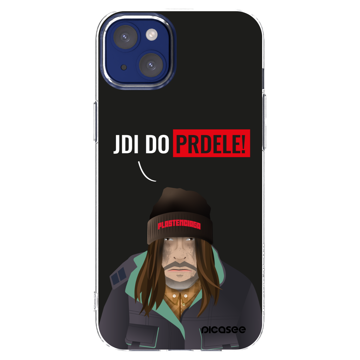 Picasee silikónový prehľadný obal pre Apple iPhone 14 Plus - Bezďák