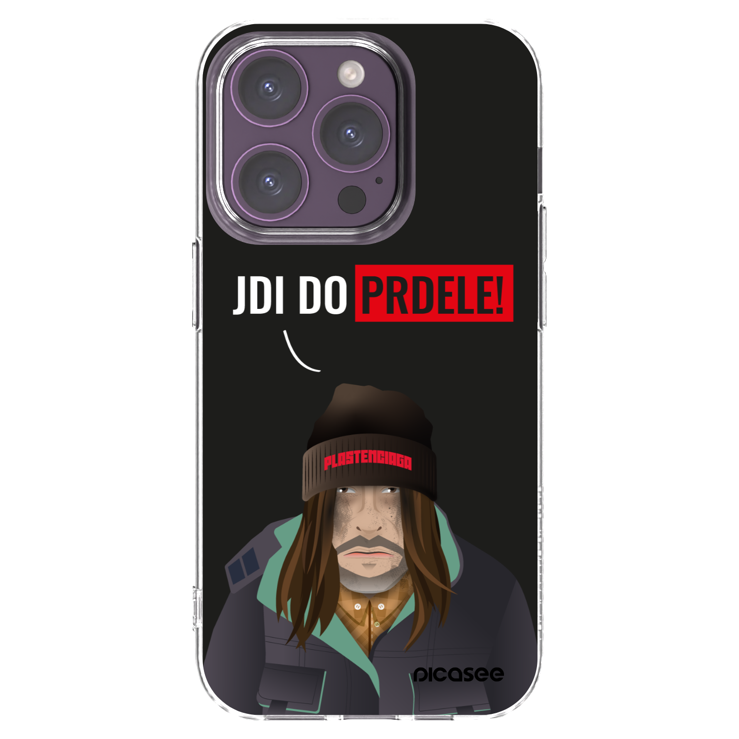 Picasee silikónový prehľadný obal pre Apple iPhone 14 Pro - Bezďák