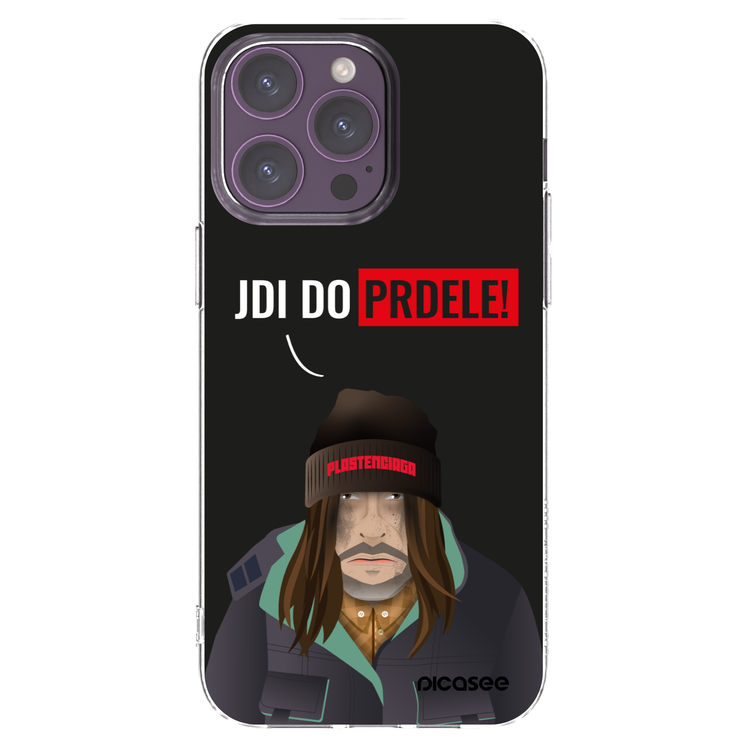 Picasee silikónový prehľadný obal pre Apple iPhone 14 Pro Max - Bezďák