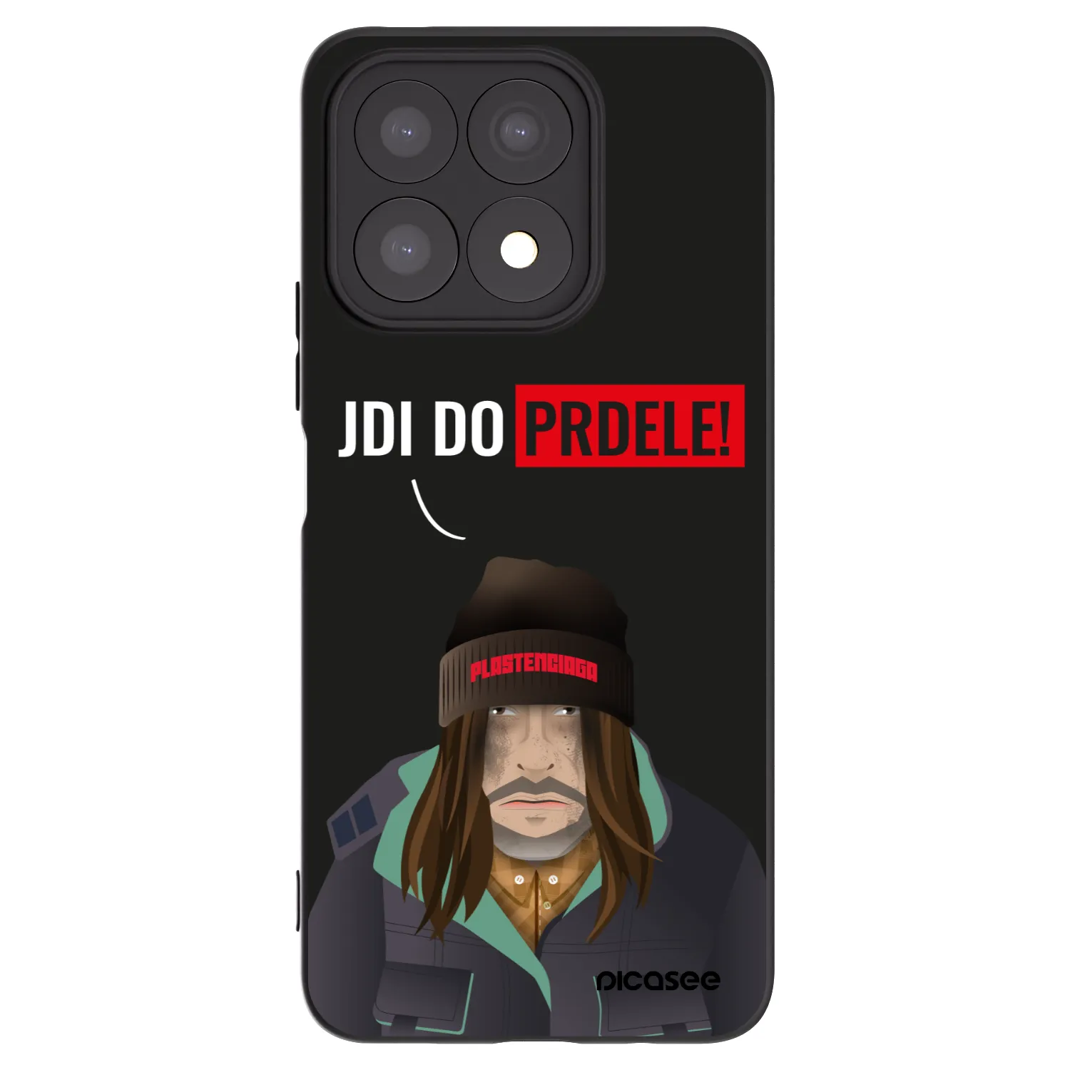 Picasee silikónový čierny obal pre Honor X8a - Bezďák