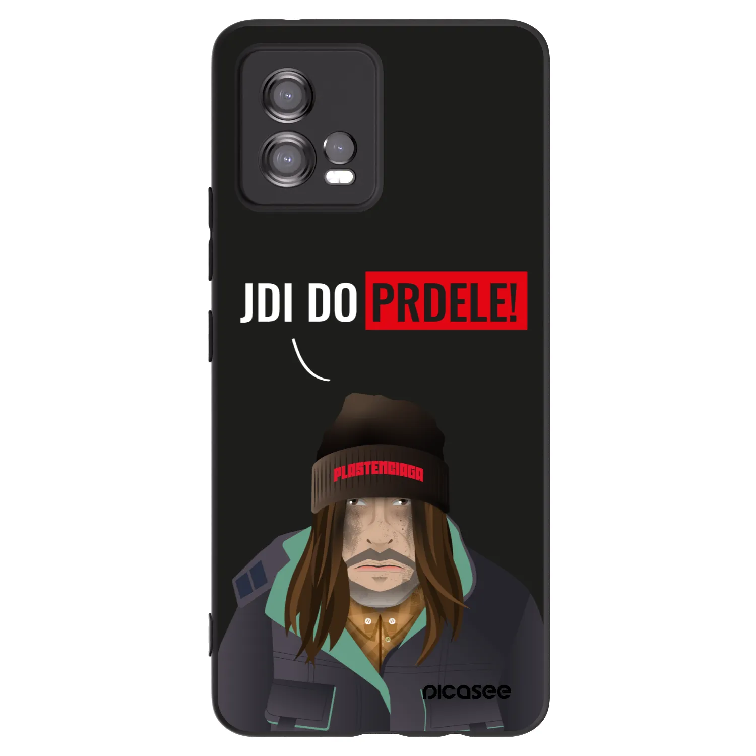 Picasee silikónový čierny obal pre Motorola Moto G72 - Bezďák