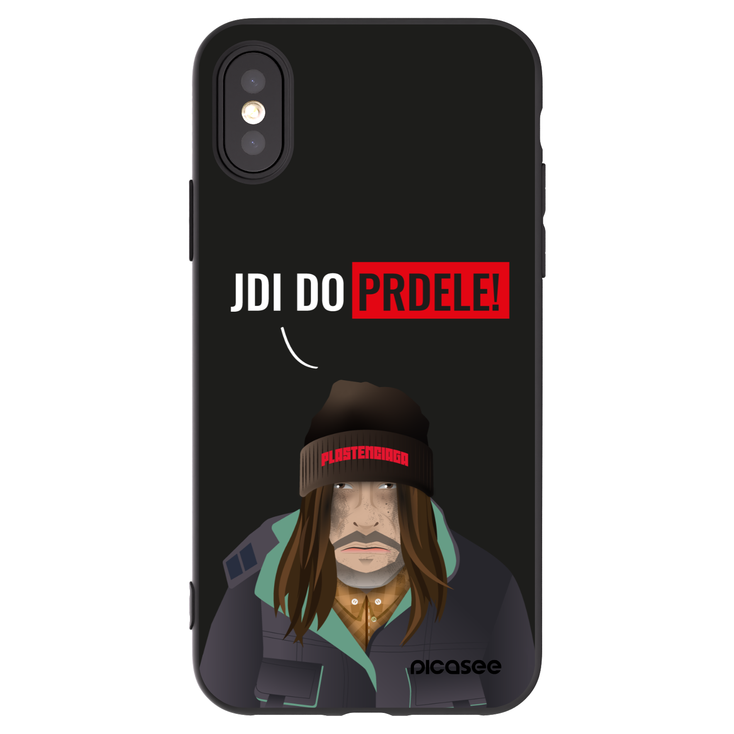 Silikónový čierny obal pre Apple iPhone X/XS - Bezďák