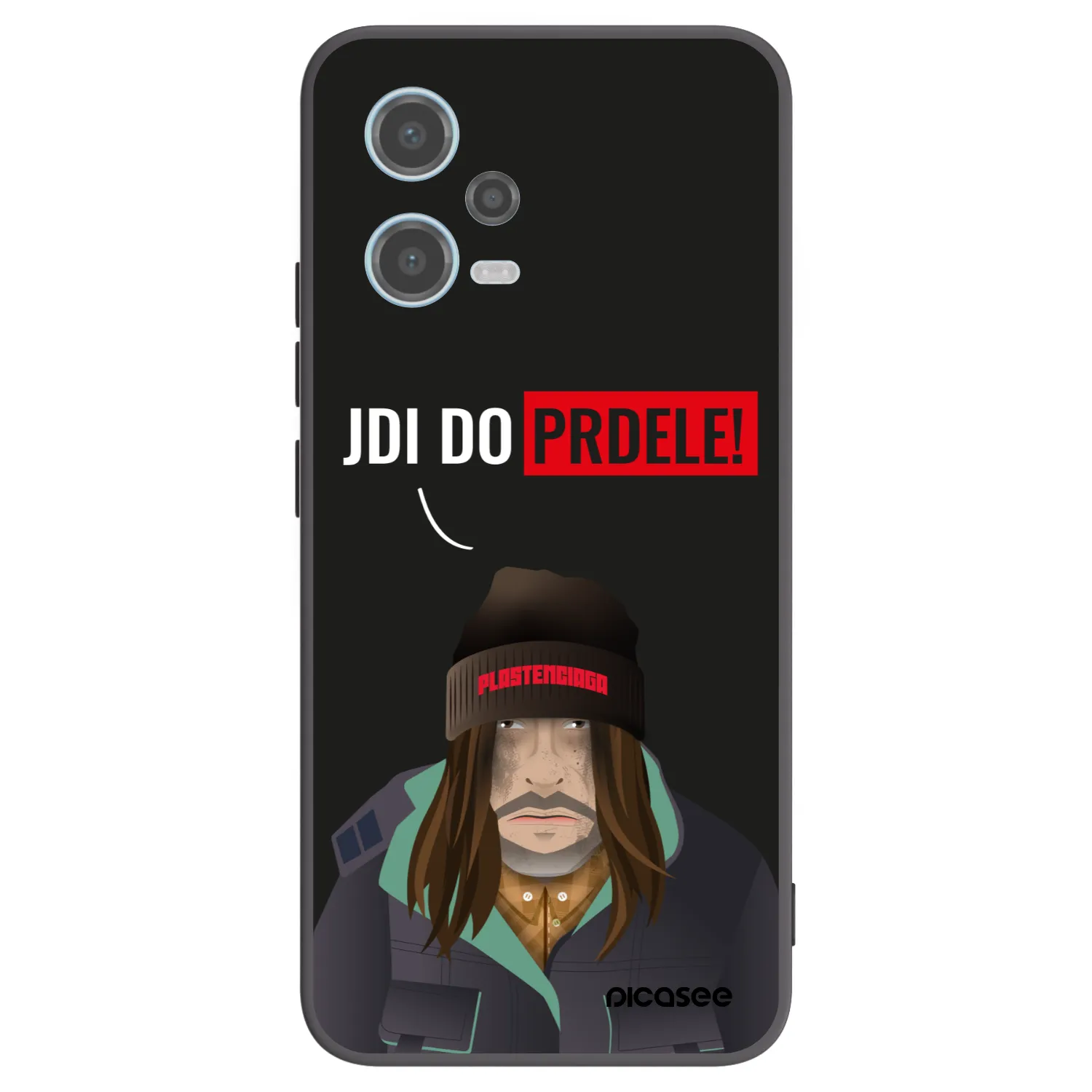 Picasee silikónový čierny obal pre Xiaomi Redmi Note 12 5G - Bezďák