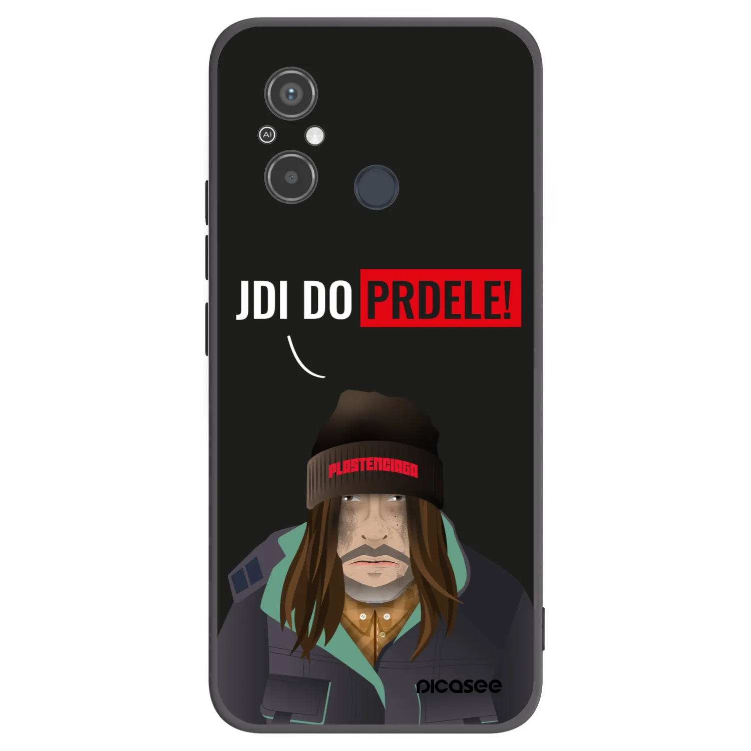Picasee silikónový čierny obal pre Xiaomi Redmi 12C - Bezďák
