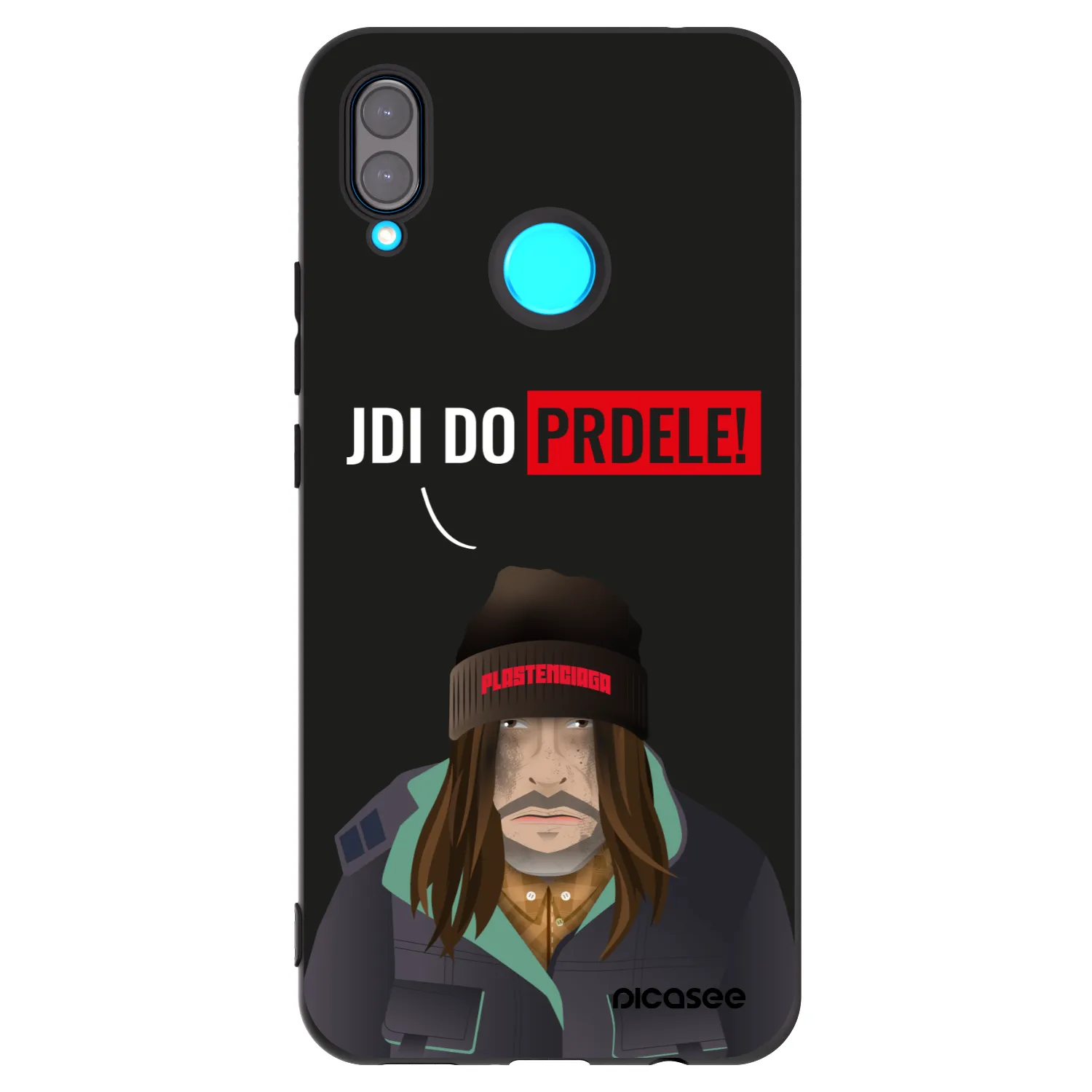Picasee silikónový čierny obal pre Huawei Nova 3 - Bezďák