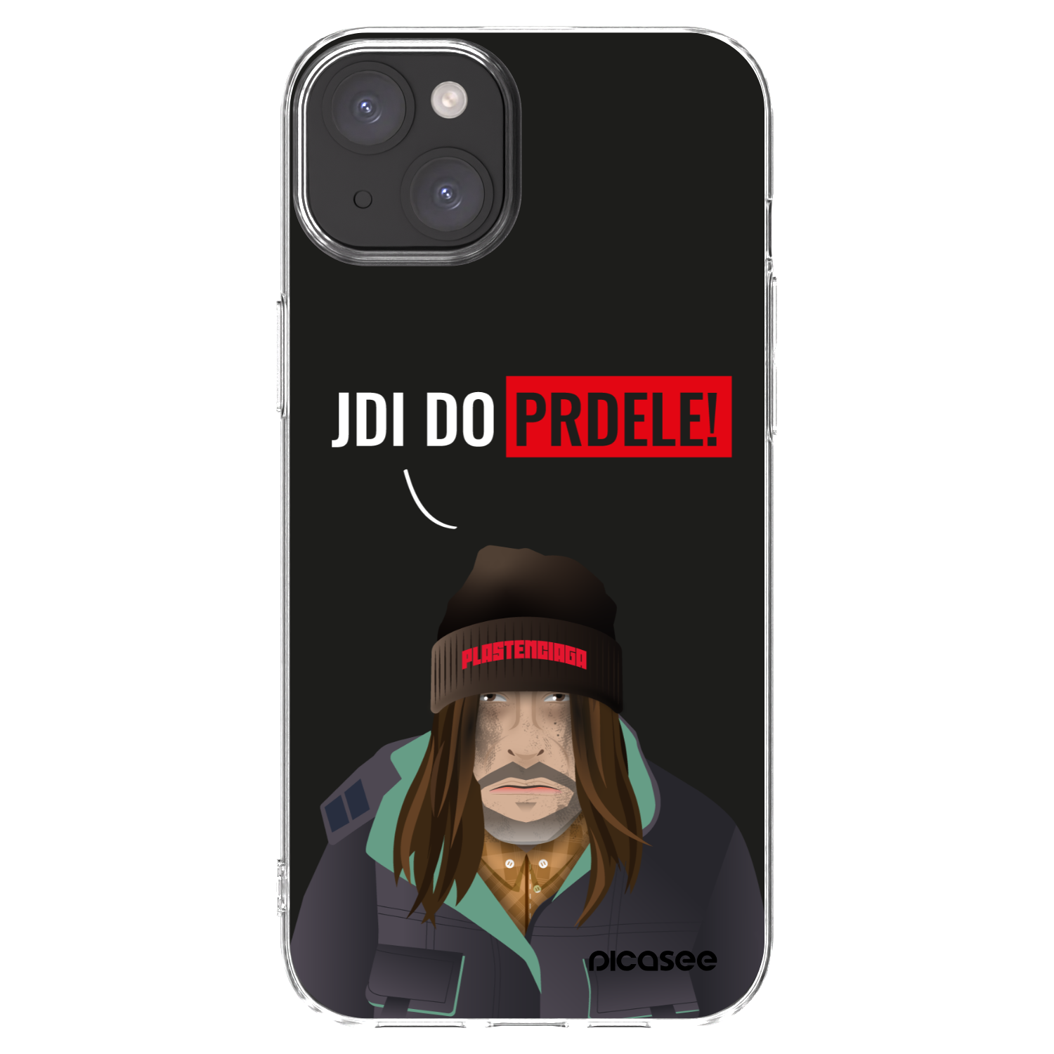 Picasee silikónový prehľadný obal pre Apple iPhone 15 Plus - Bezďák