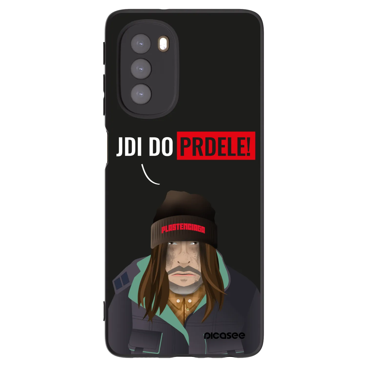 Picasee silikónový čierny obal pre Motorola Moto G51 - Bezďák