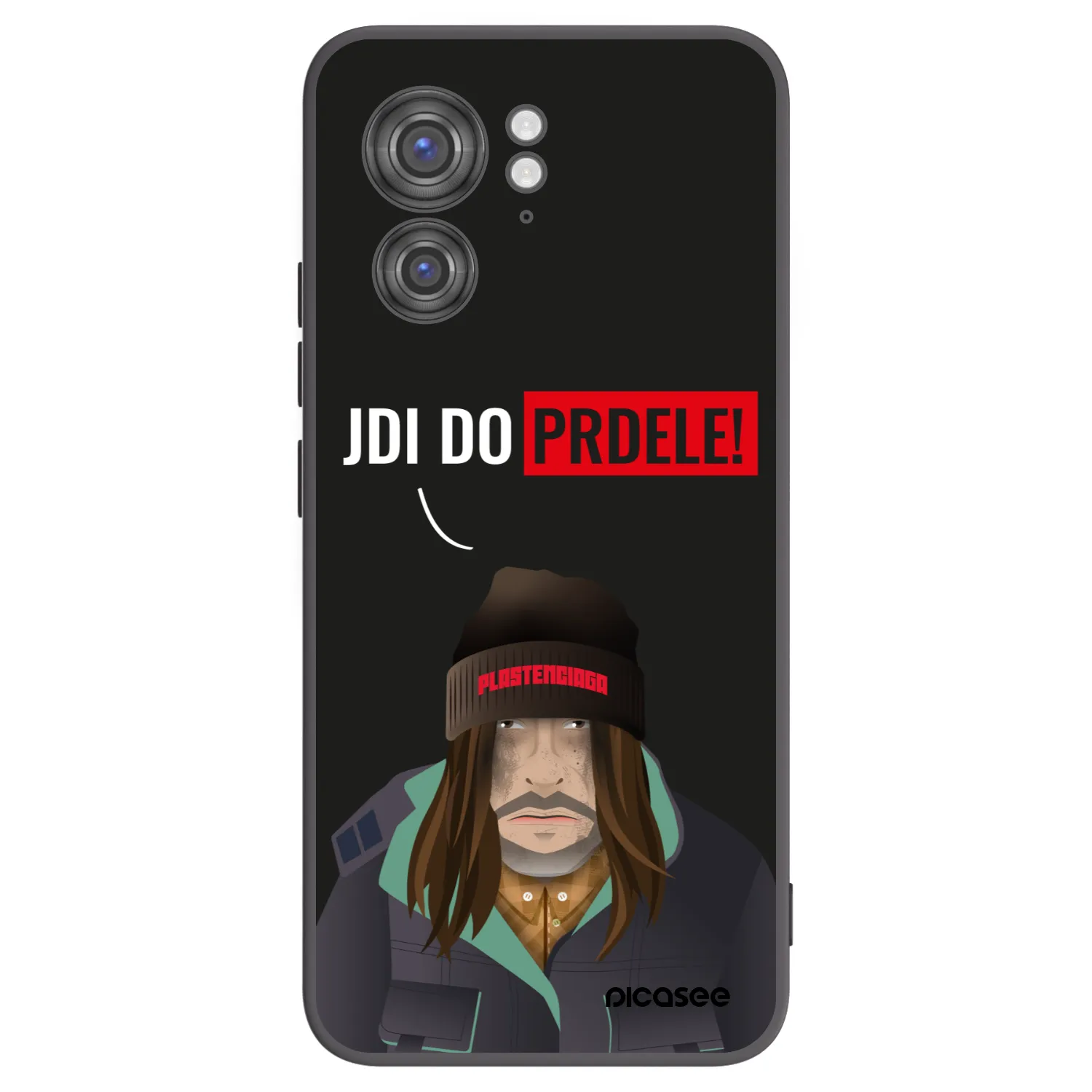 Picasee silikónový čierny obal pre Motorola Edge 40 - Bezďák