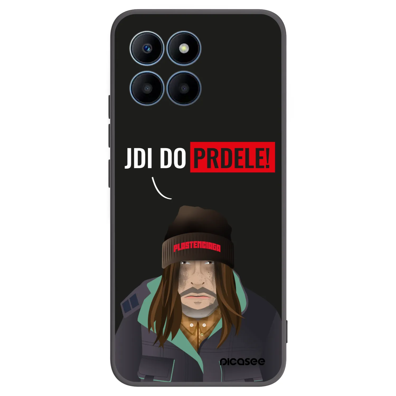 Picasee silikónový čierny obal pre Honor 70 Lite - Bezďák