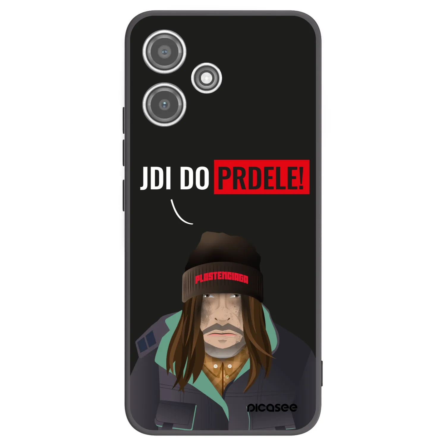 Picasee silikónový čierny obal pre Xiaomi Redmi 12 5G - Bezďák