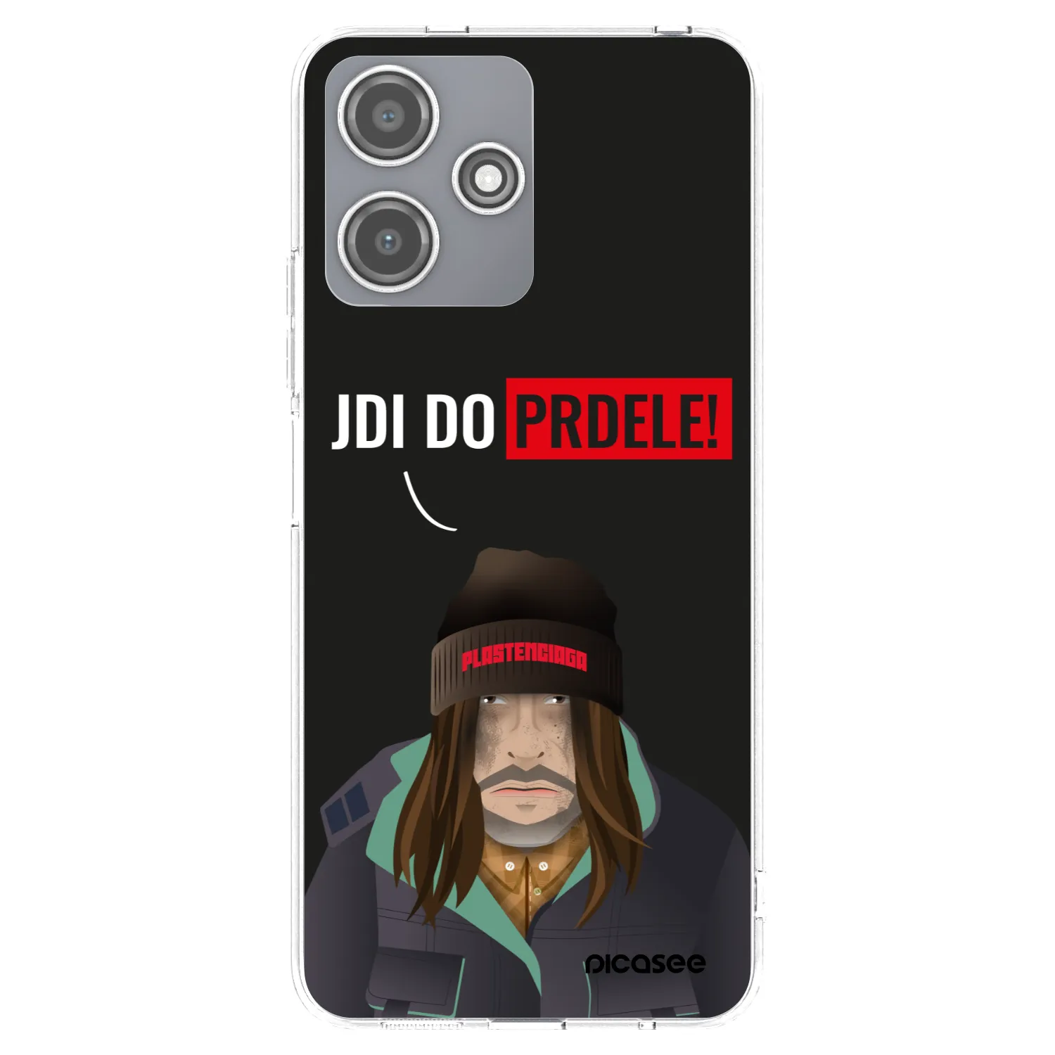 Picasee silikónový prehľadný obal pre Xiaomi Redmi 12 5G - Bezďák