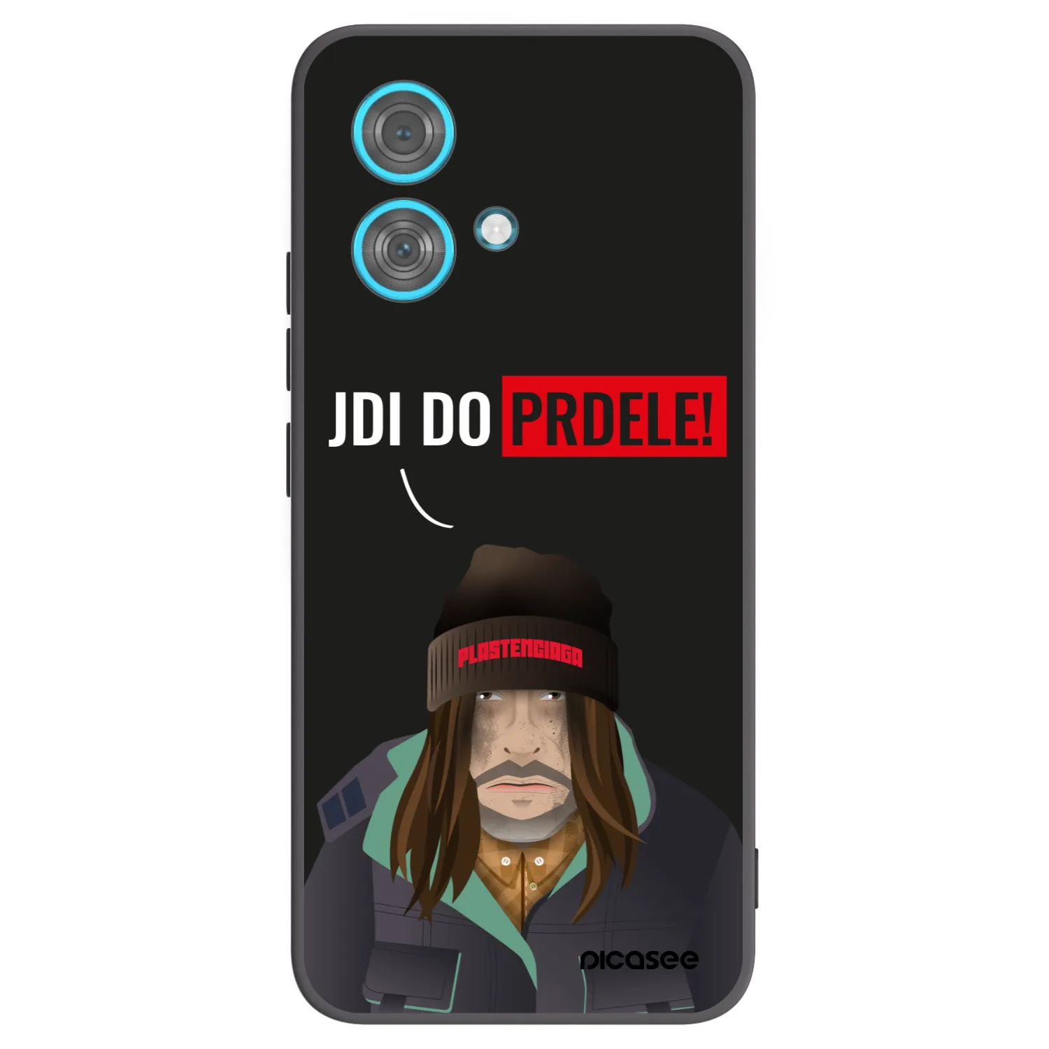 Picasee silikónový čierny obal pre Motorola Edge 40 Neo - Bezďák