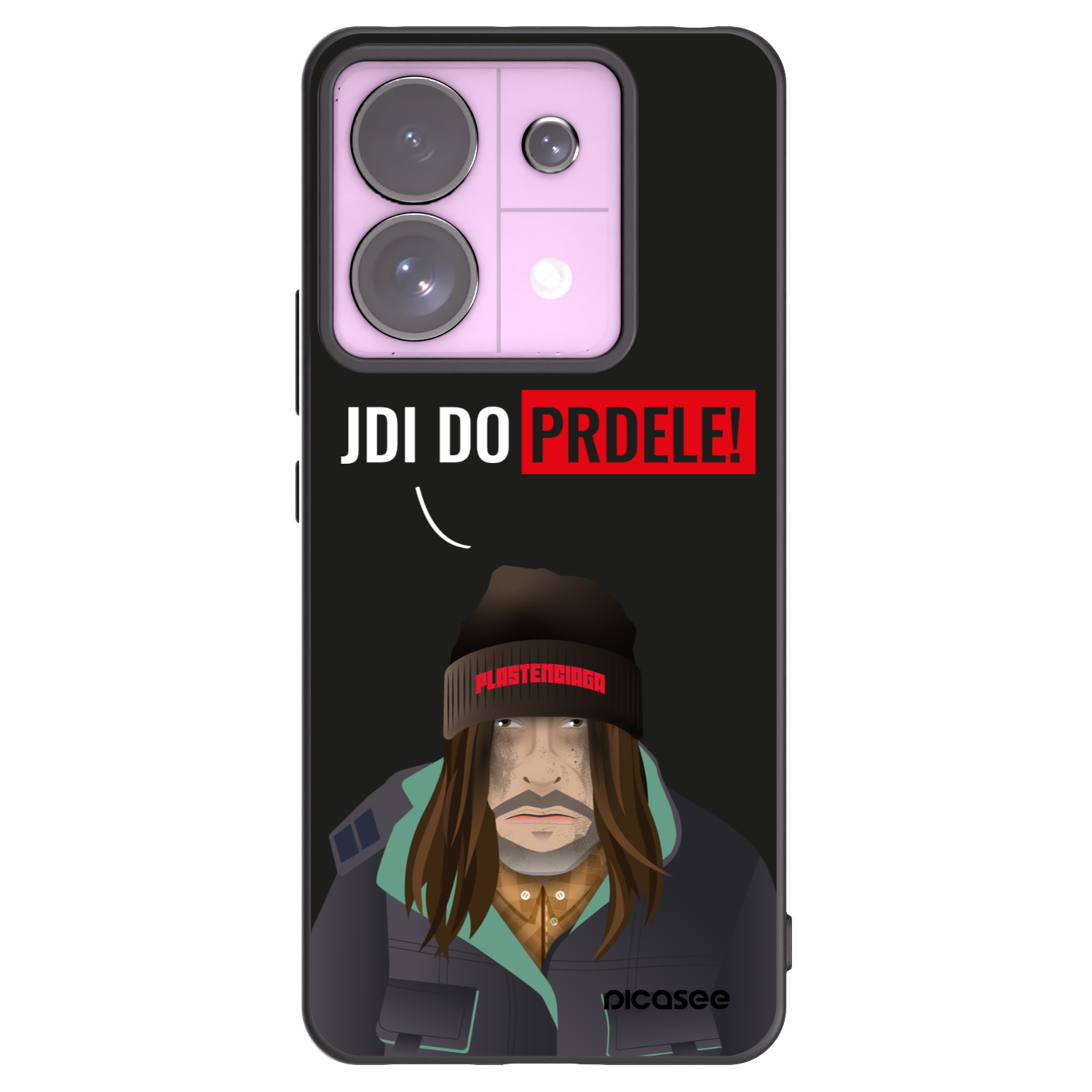 Picasee silikónový čierny obal pre Xiaomi Redmi Note 13 Pro 5G - Bezďák