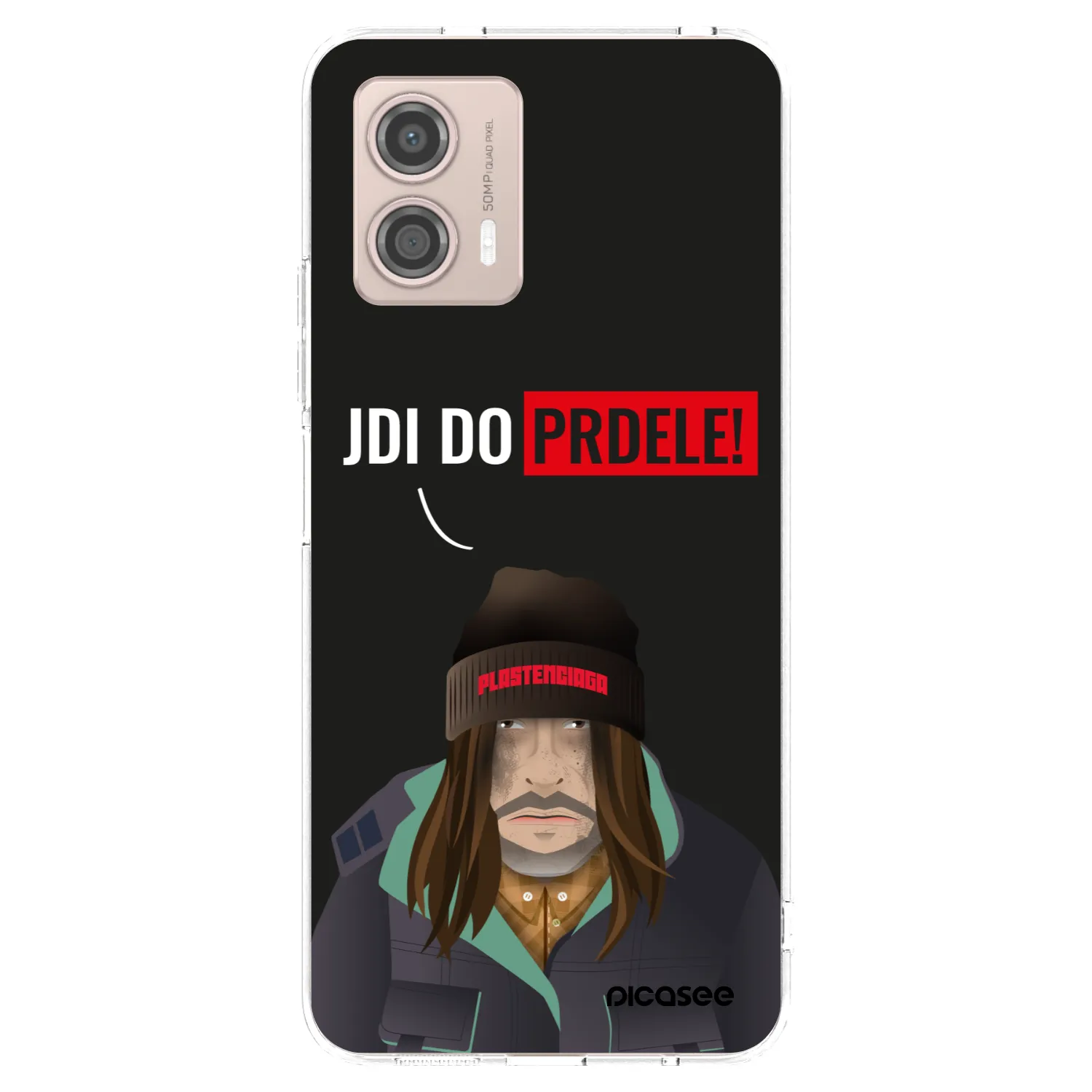 Picasee silikónový prehľadný obal pre Motorola Moto G53 5G - Bezďák
