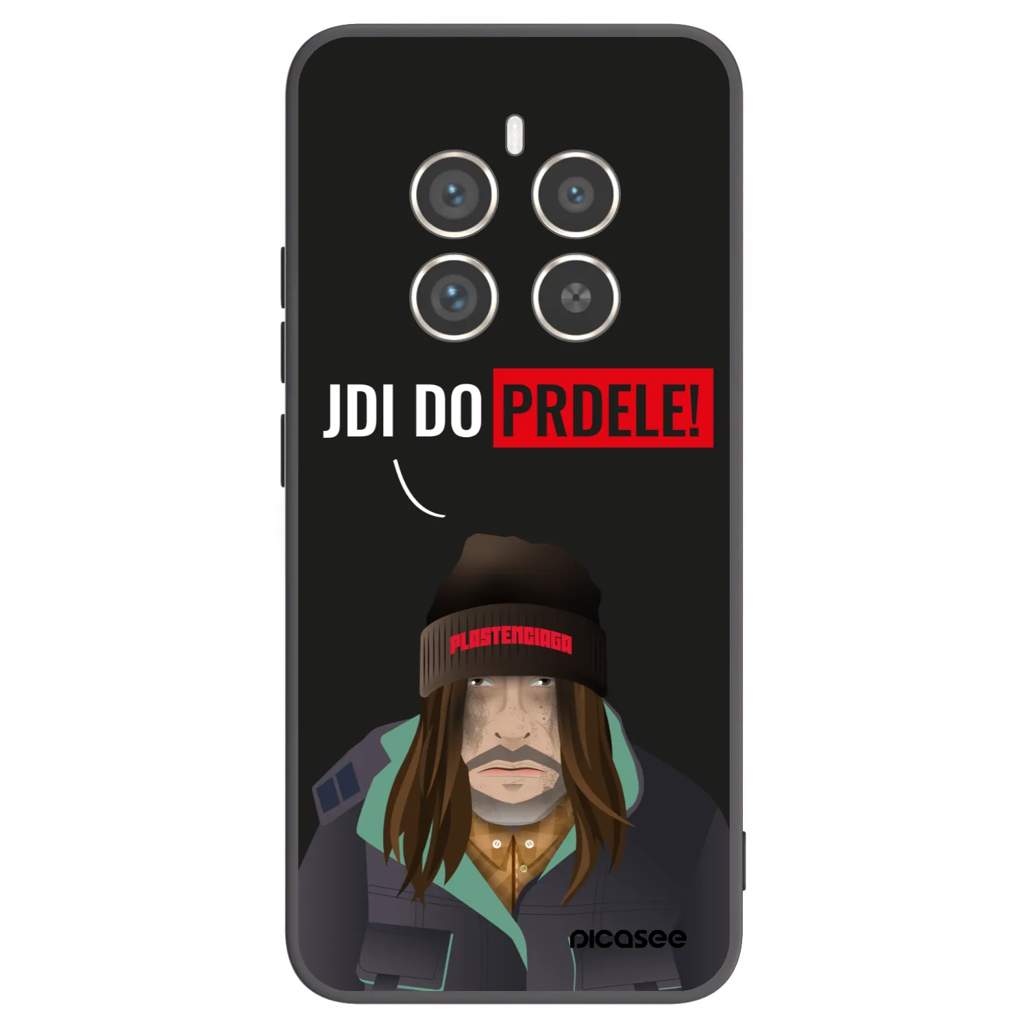 Picasee silikónový čierny obal pre Realme 12 Pro 5G - Bezďák