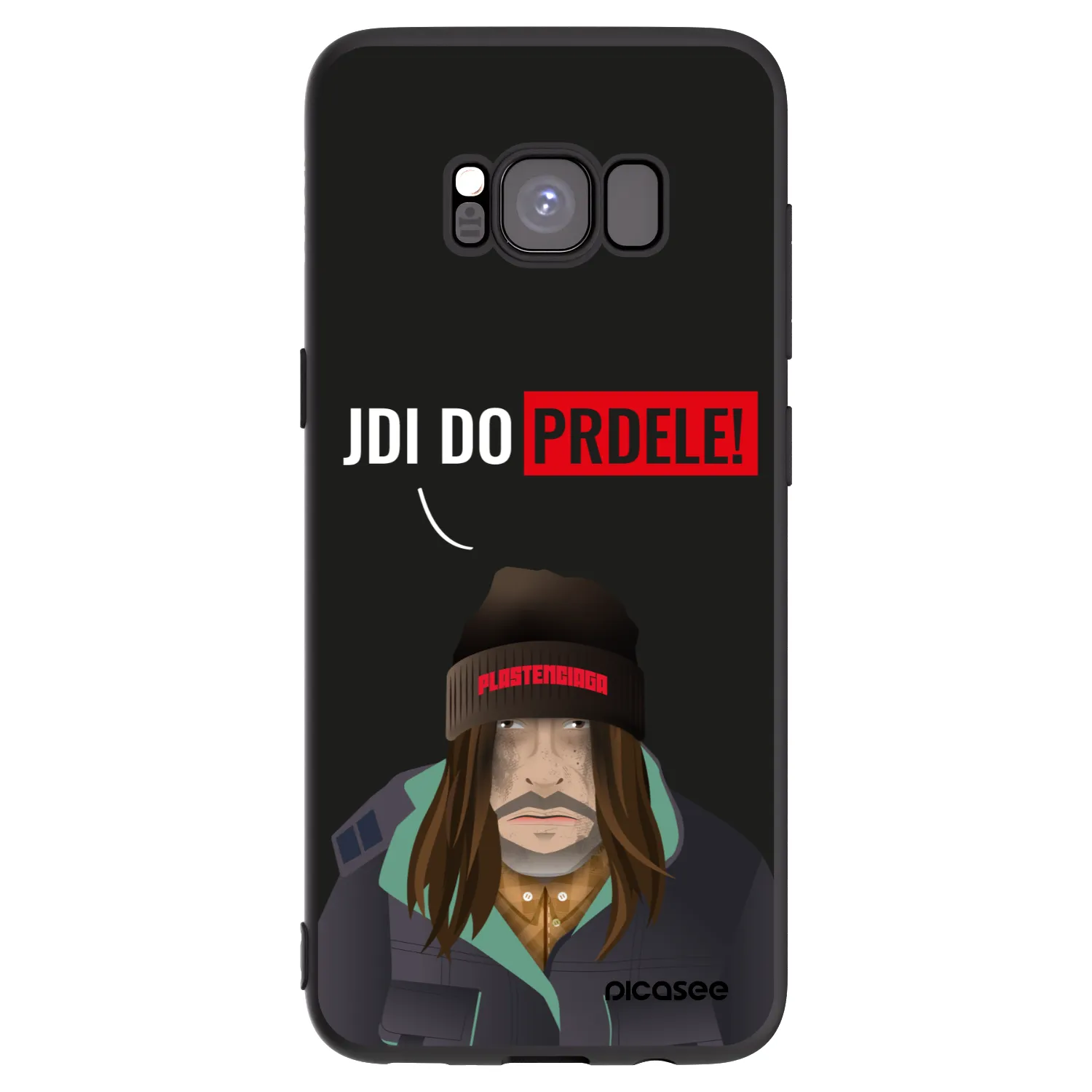 Picasee silikónový čierny obal pre Samsung Galaxy S8 G950F - Bezďák