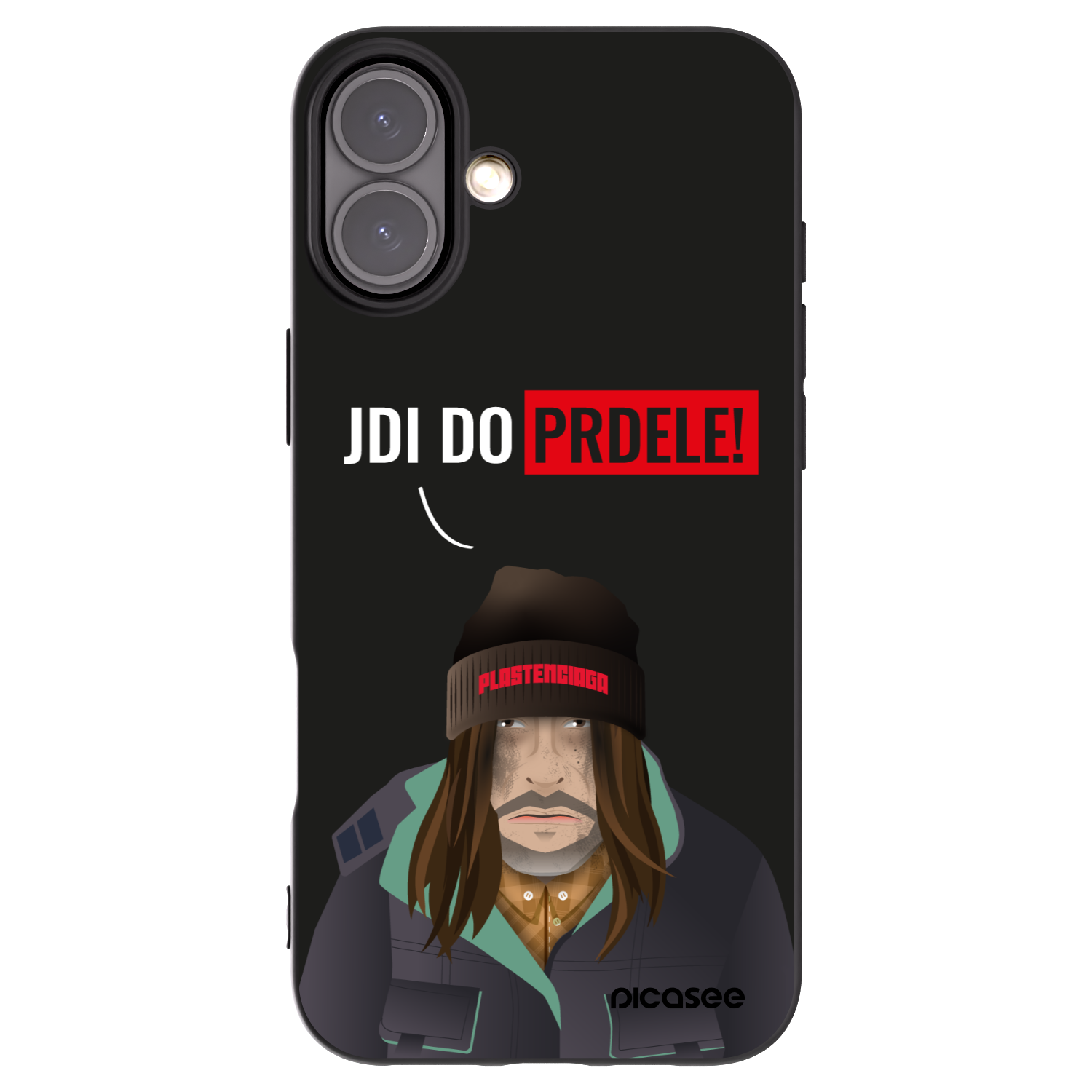 Picasee silikónový čierny obal pre Apple iPhone 16 Plus - Bezďák