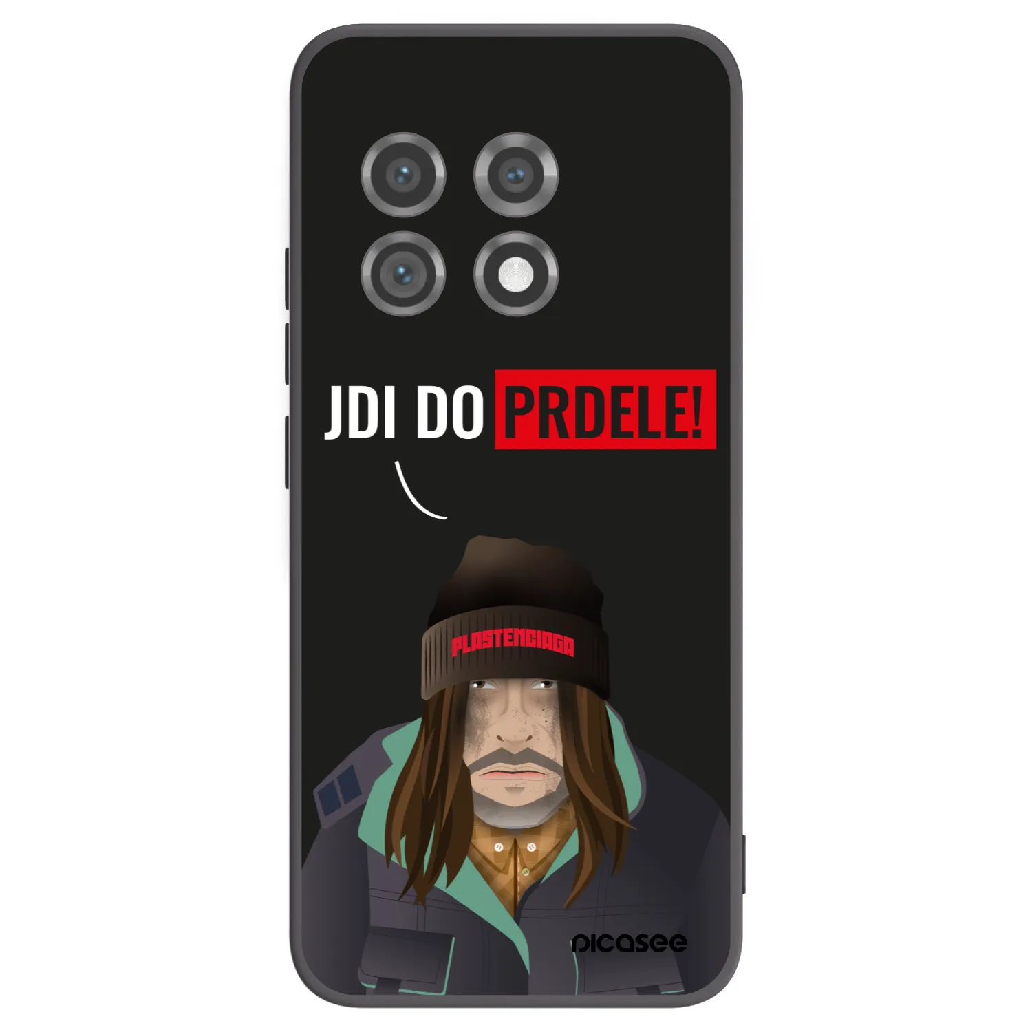 Picasee silikónový čierny obal pre OnePlus 11 5G - Bezďák