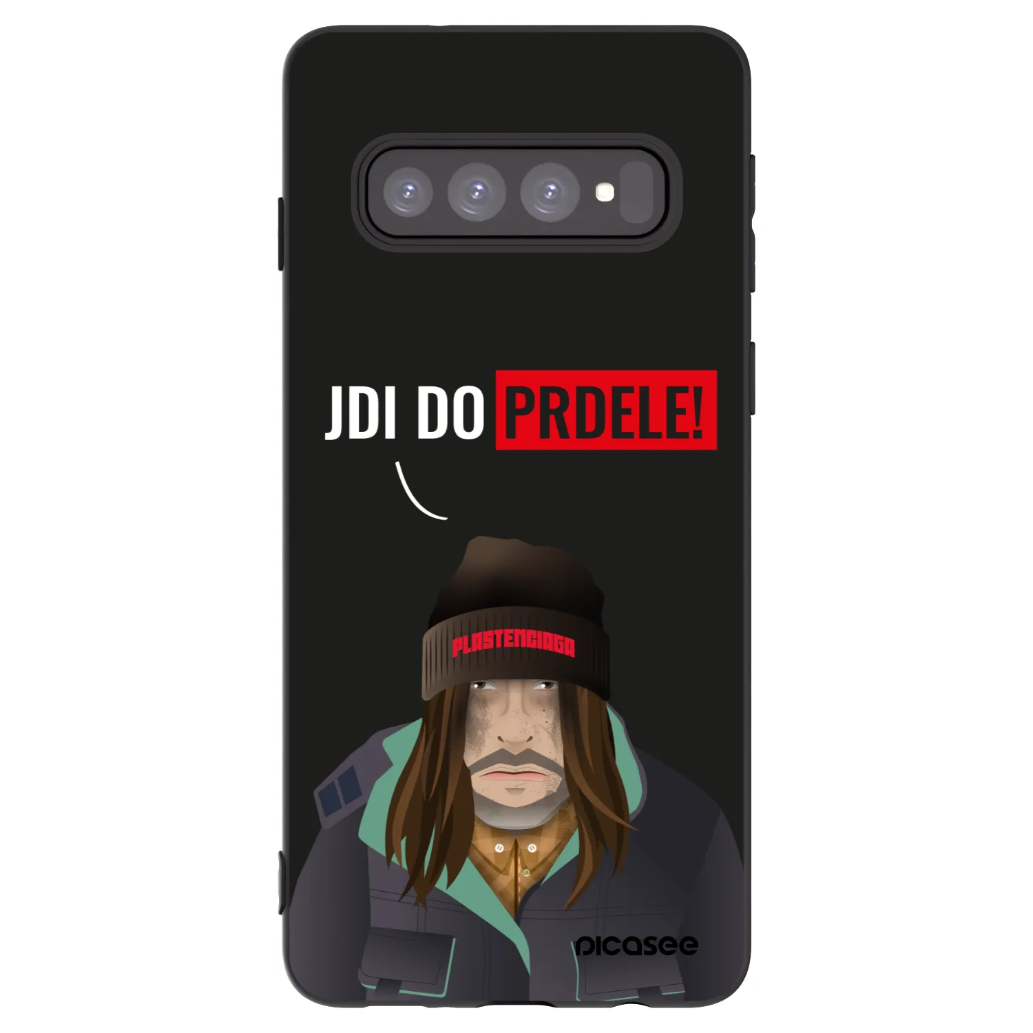 Picasee silikónový čierny obal pre Samsung Galaxy S10 G973 - Bezďák