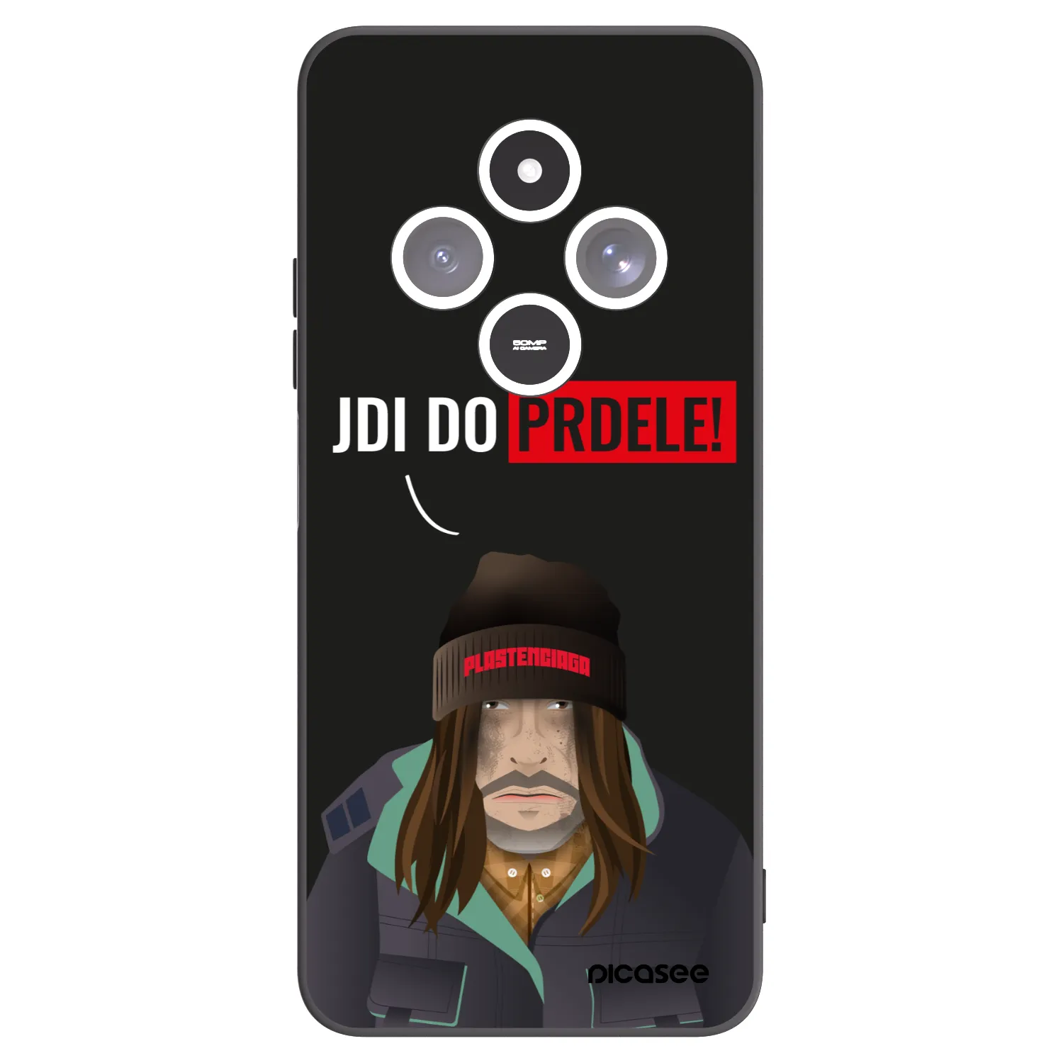 Picasee silikónový čierny obal pre Xiaomi Redmi 14C - Bezďák