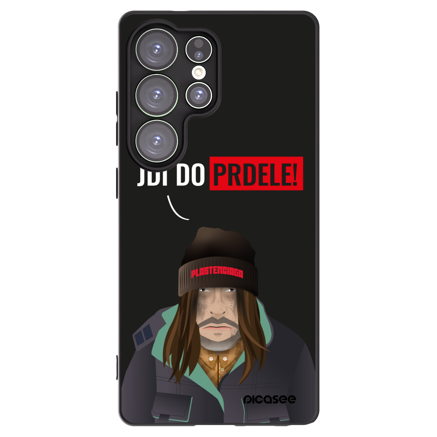 Picasee silikónový čierny obal pre Samsung Galaxy S25 Ultra 5G - Bezďák