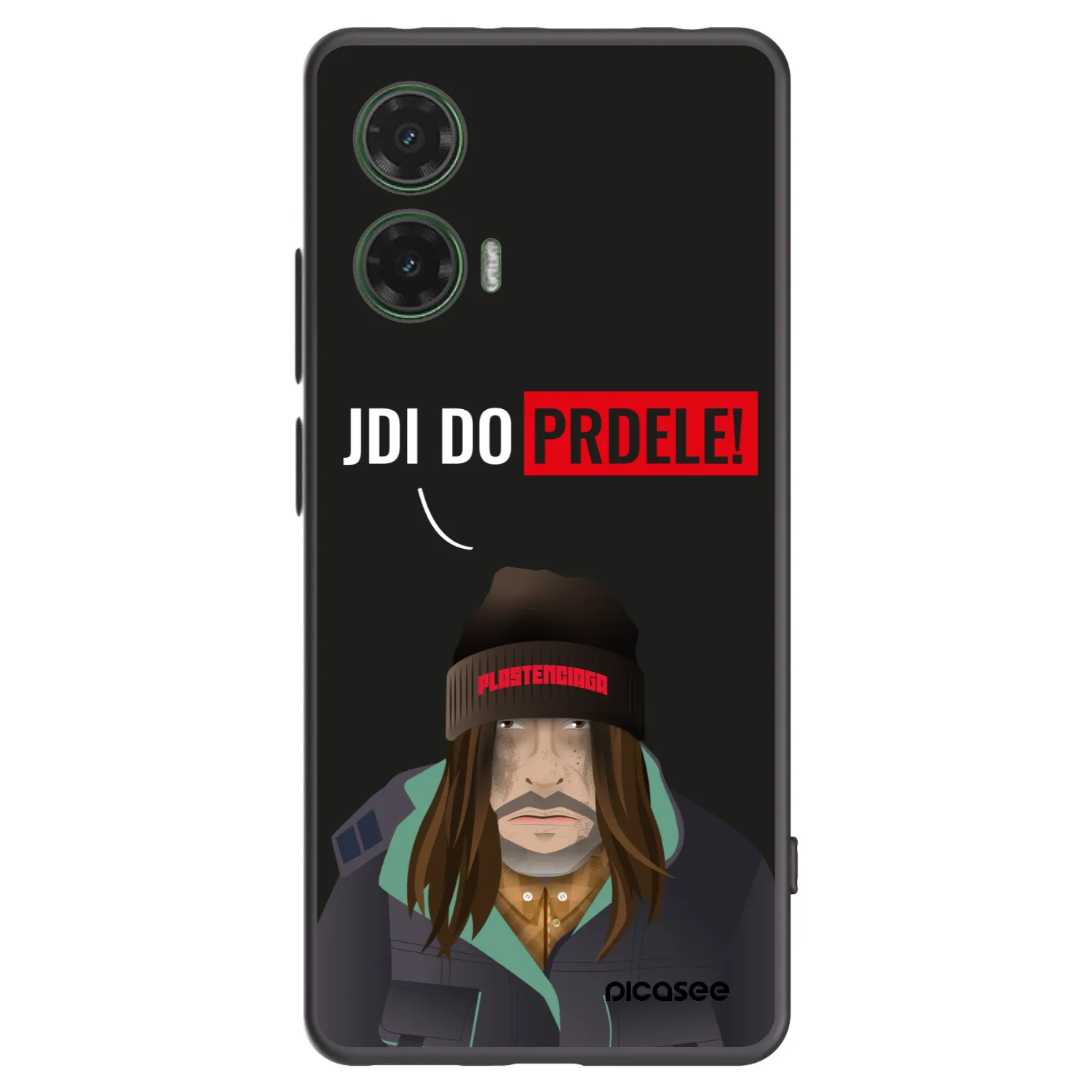 Picasee silikónový čierny obal pre Motorola Moto G35 5G - Bezďák