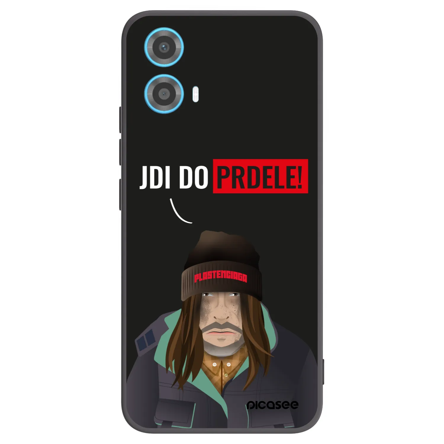 Picasee silikónový čierny obal pre Motorola Moto G34 5G - Bezďák