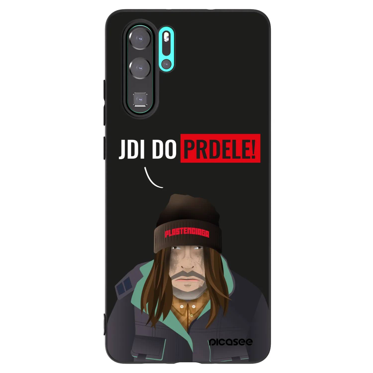 Picasee silikónový čierny obal pre Huawei P30 Pro - Bezďák