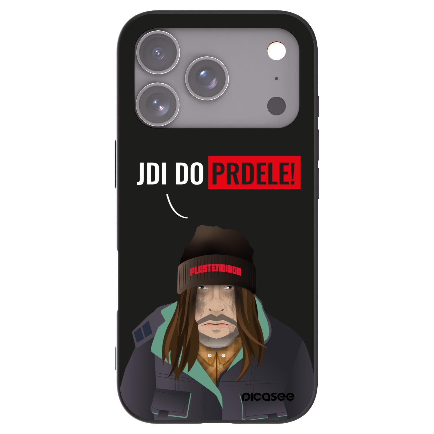 Picasee silikónový čierny obal pre Apple iPhone 17 Pro - Bezďák