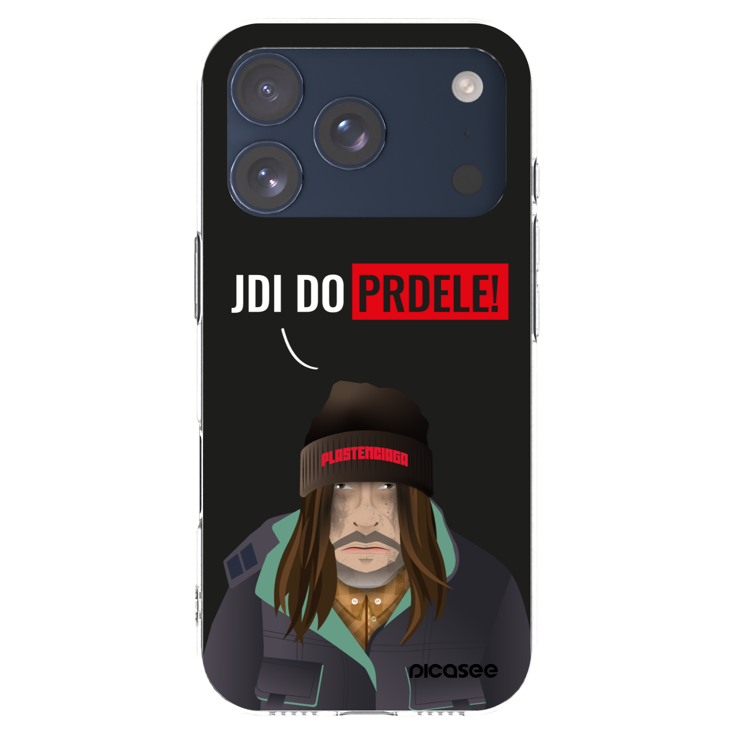 Picasee silikónový prehľadný obal pre Apple iPhone 17 Pro - Bezďák