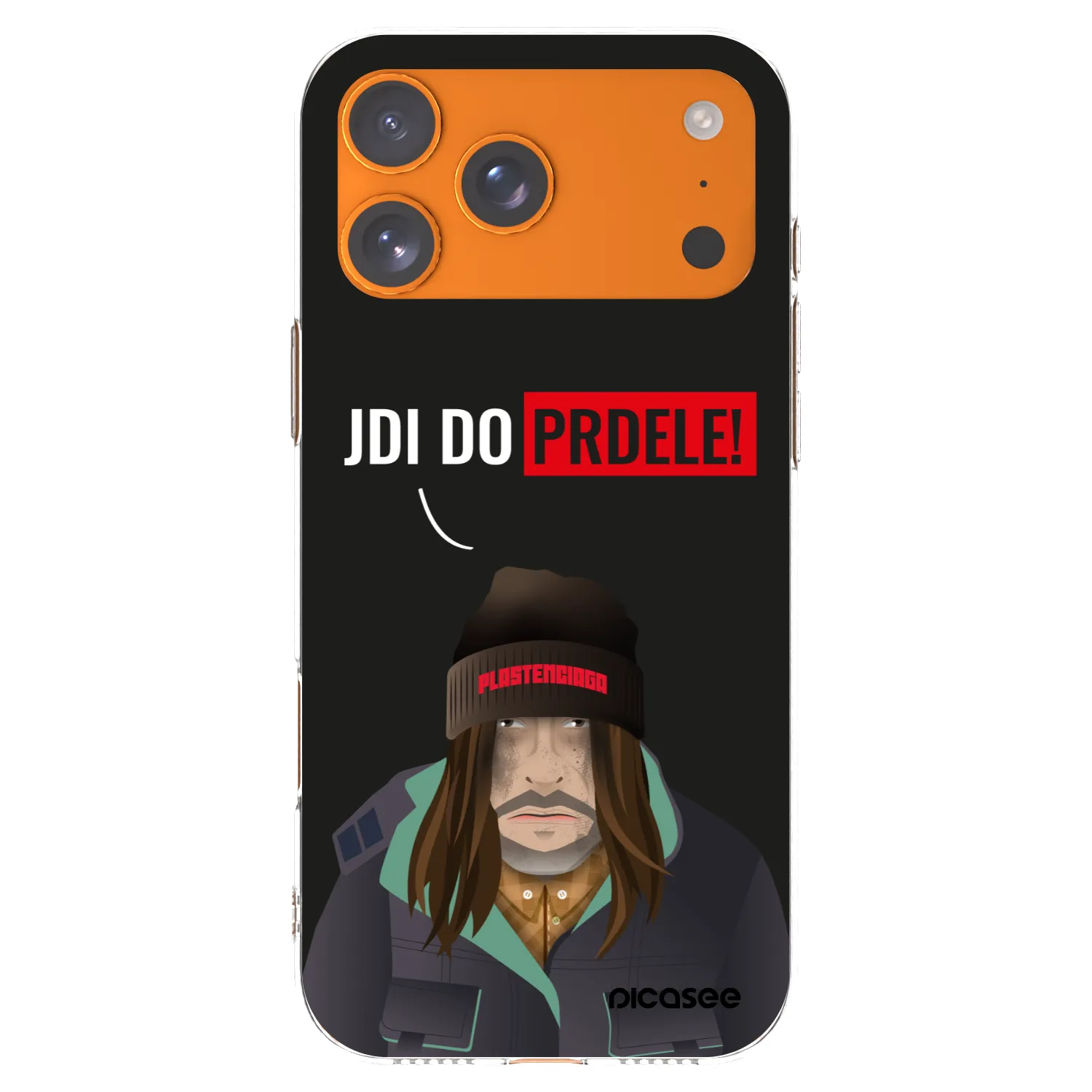Picasee silikónový prehľadný obal pre Apple iPhone 17 Pro Max - Bezďák