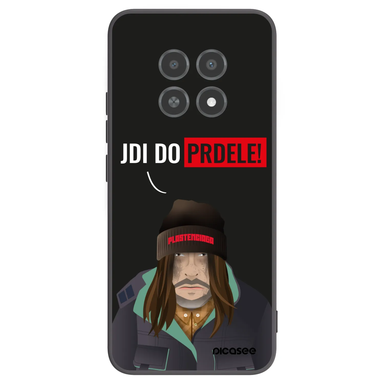 Picasee silikónový čierny obal pre Realme 12X - Bezďák