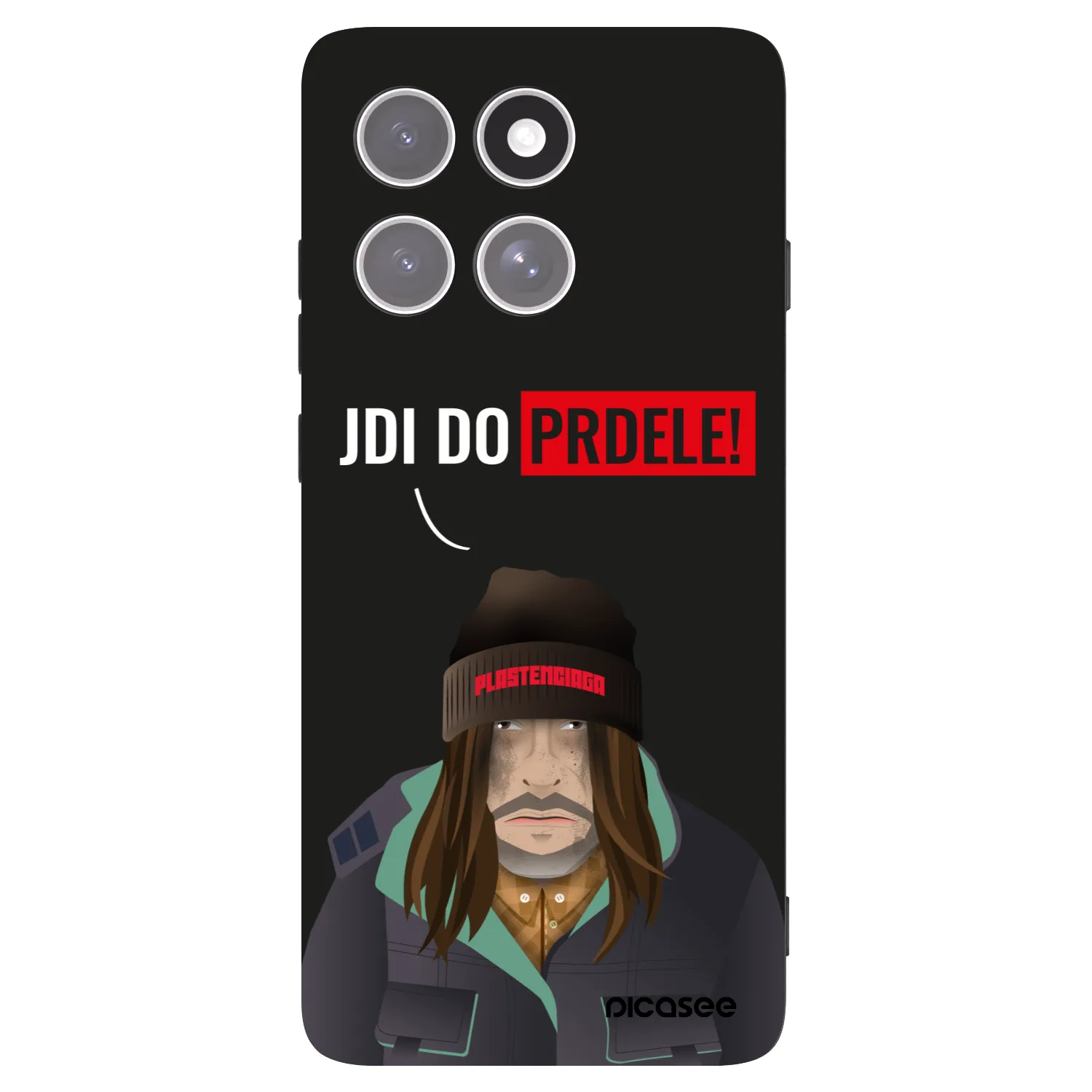Picasee silikónový čierny obal pre Motorola Edge 60 Pro - Bezďák