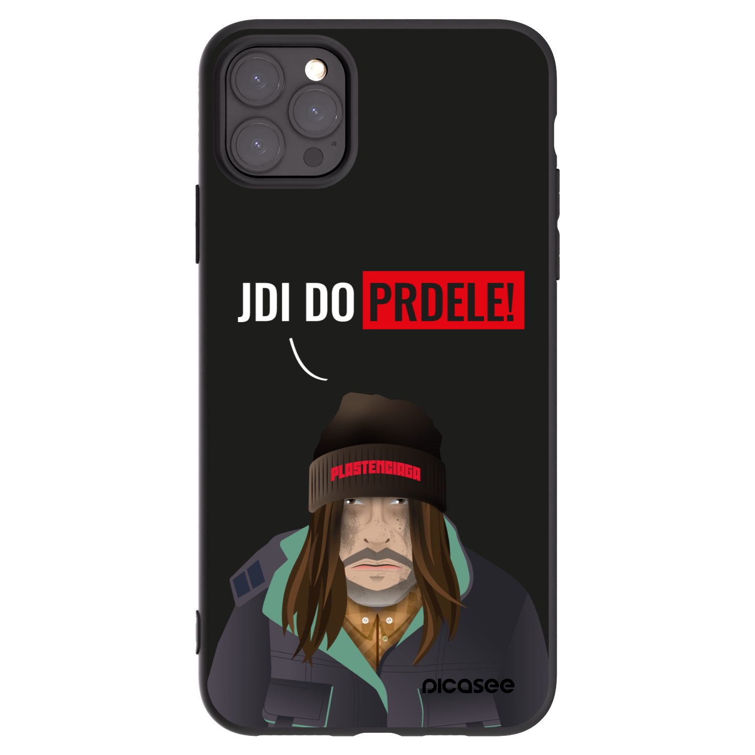 Picasee silikónový čierny obal pre Apple iPhone 11 Pro Max - Bezďák