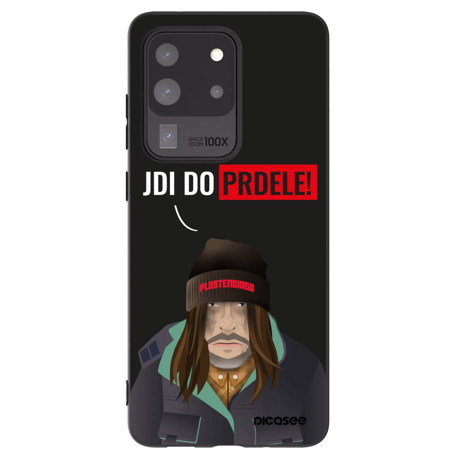 Picasee silikónový čierny obal pre Samsung Galaxy S20 Ultra 5G G988F - Bezďák