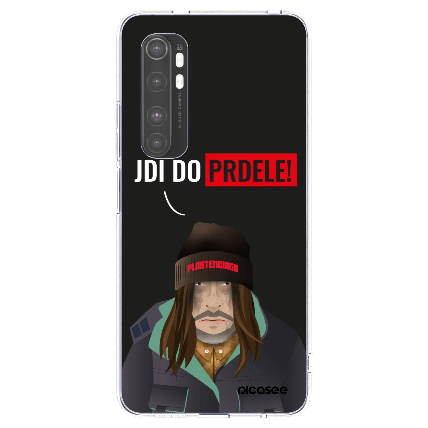 Picasee silikónový prehľadný obal pre Xiaomi Mi Note 10 Lite - Bezďák