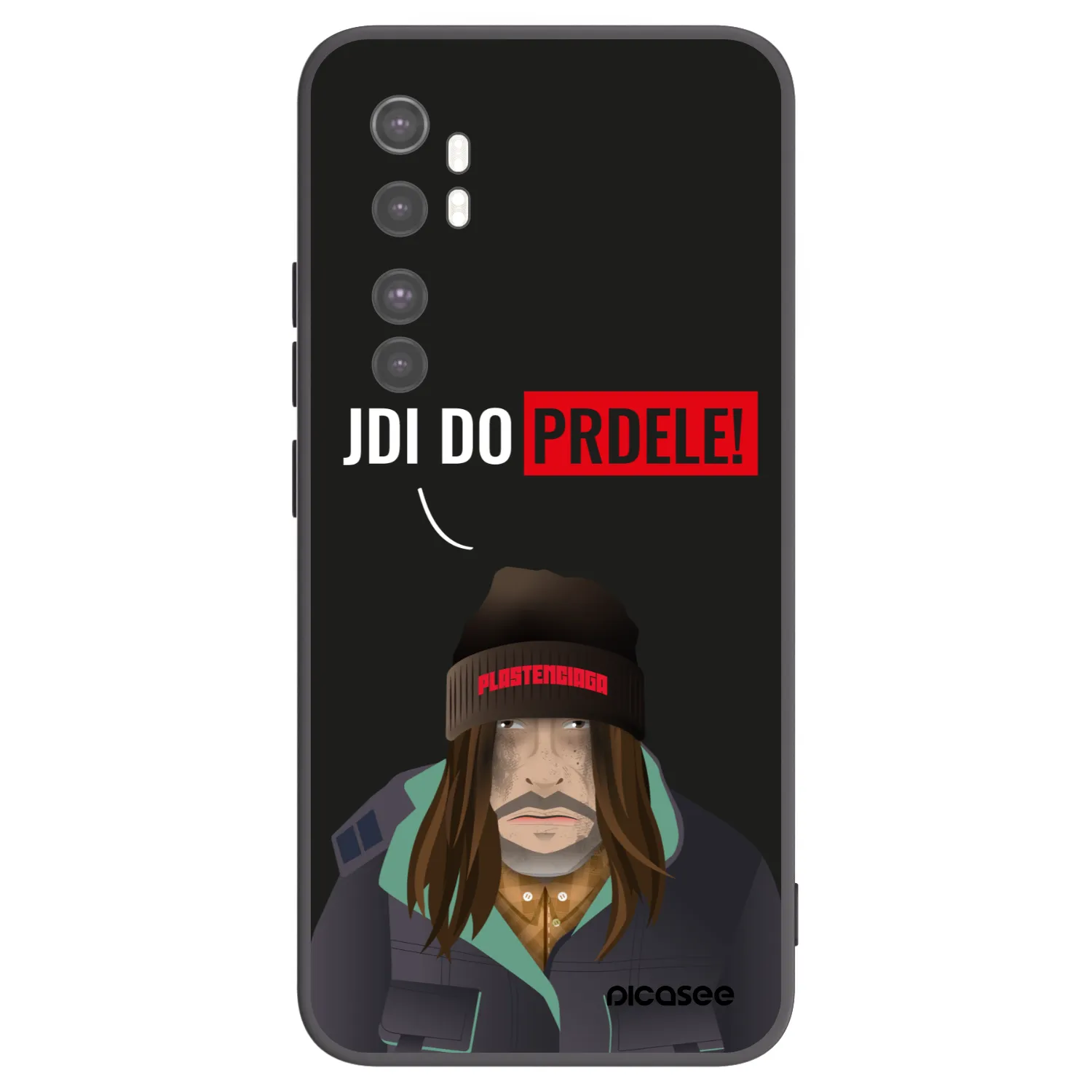 Picasee silikónový čierny obal pre Xiaomi Mi Note 10 Lite - Bezďák